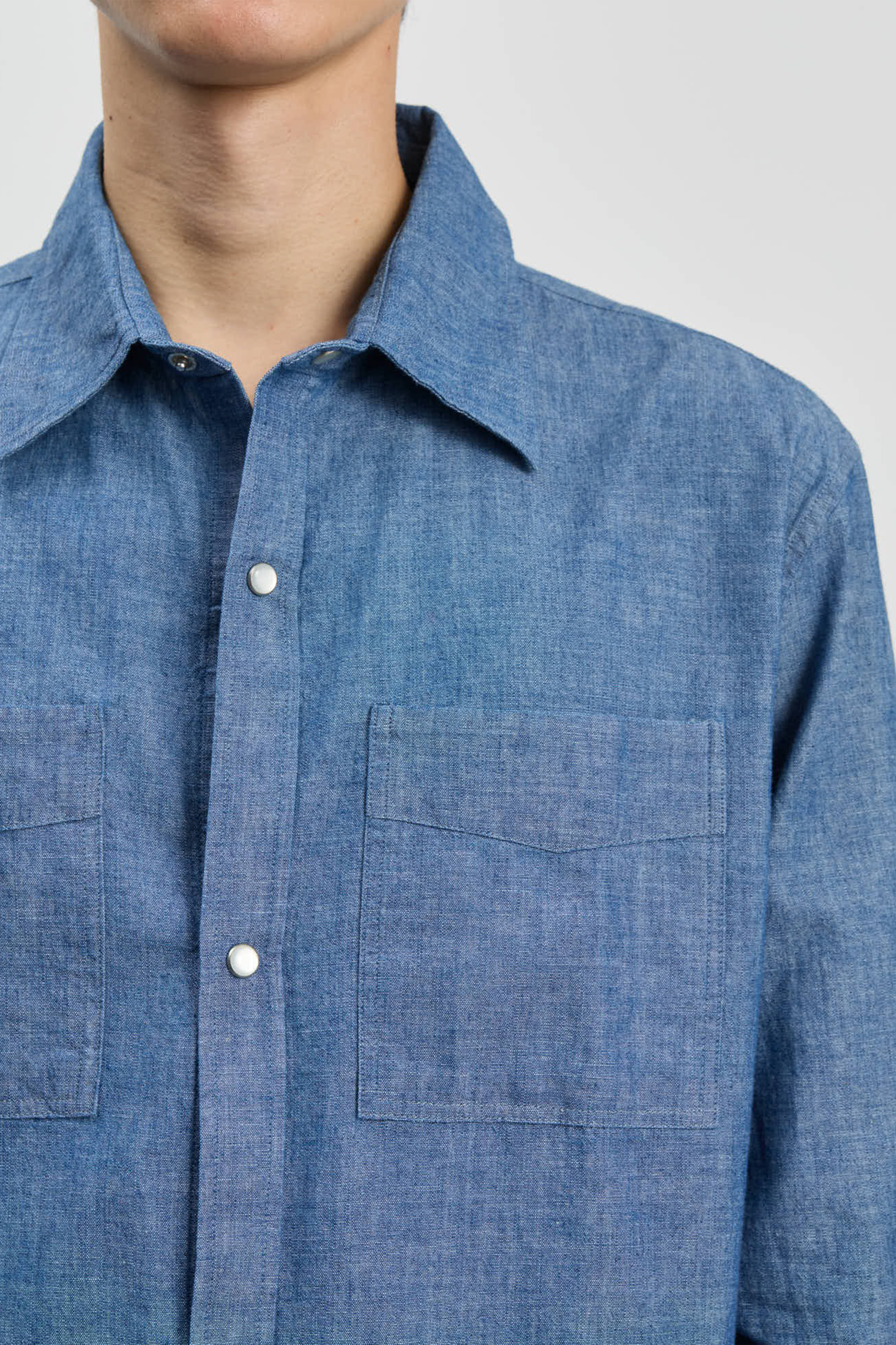 Another Shirt 5.0 Blue Chambray_4