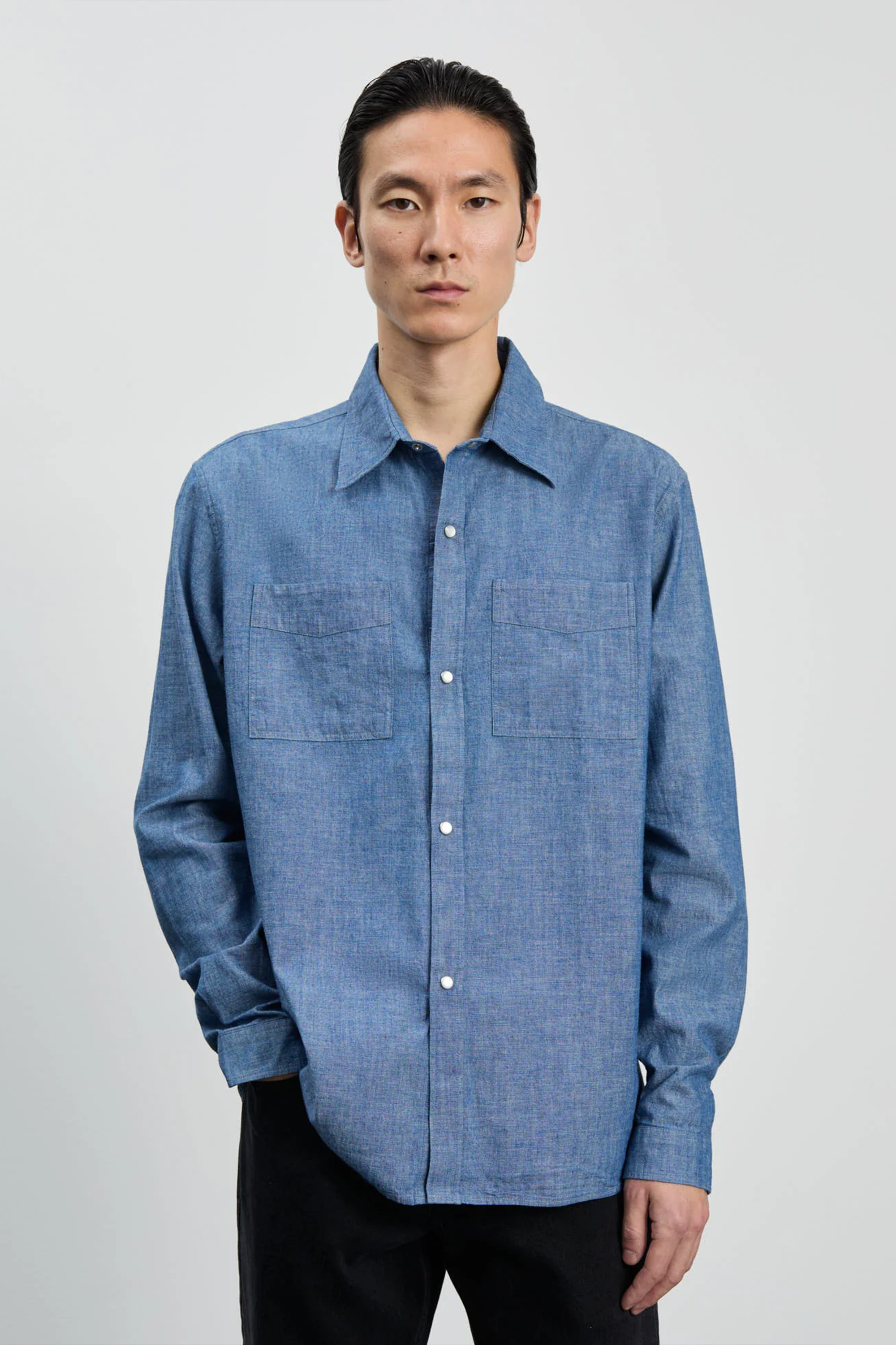Another Shirt 5.0 Blue Chambray_1