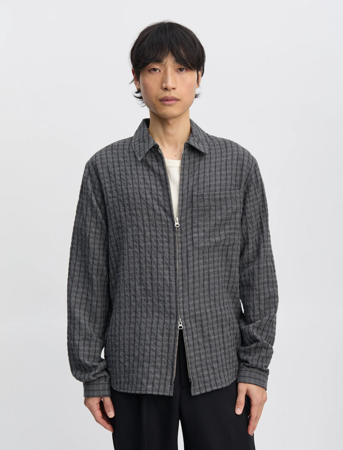 Another Overshirt 1.0 JPN Grey/ Black stripe