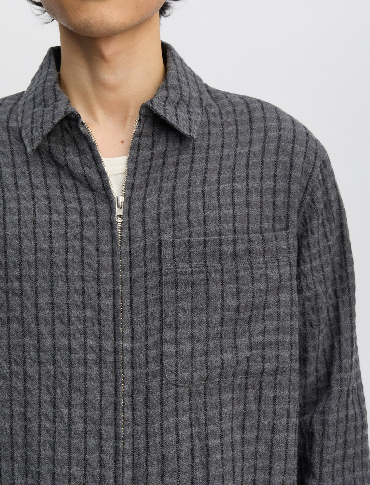 Another Overshirt 1.0 JPN Grey/ Black stripe