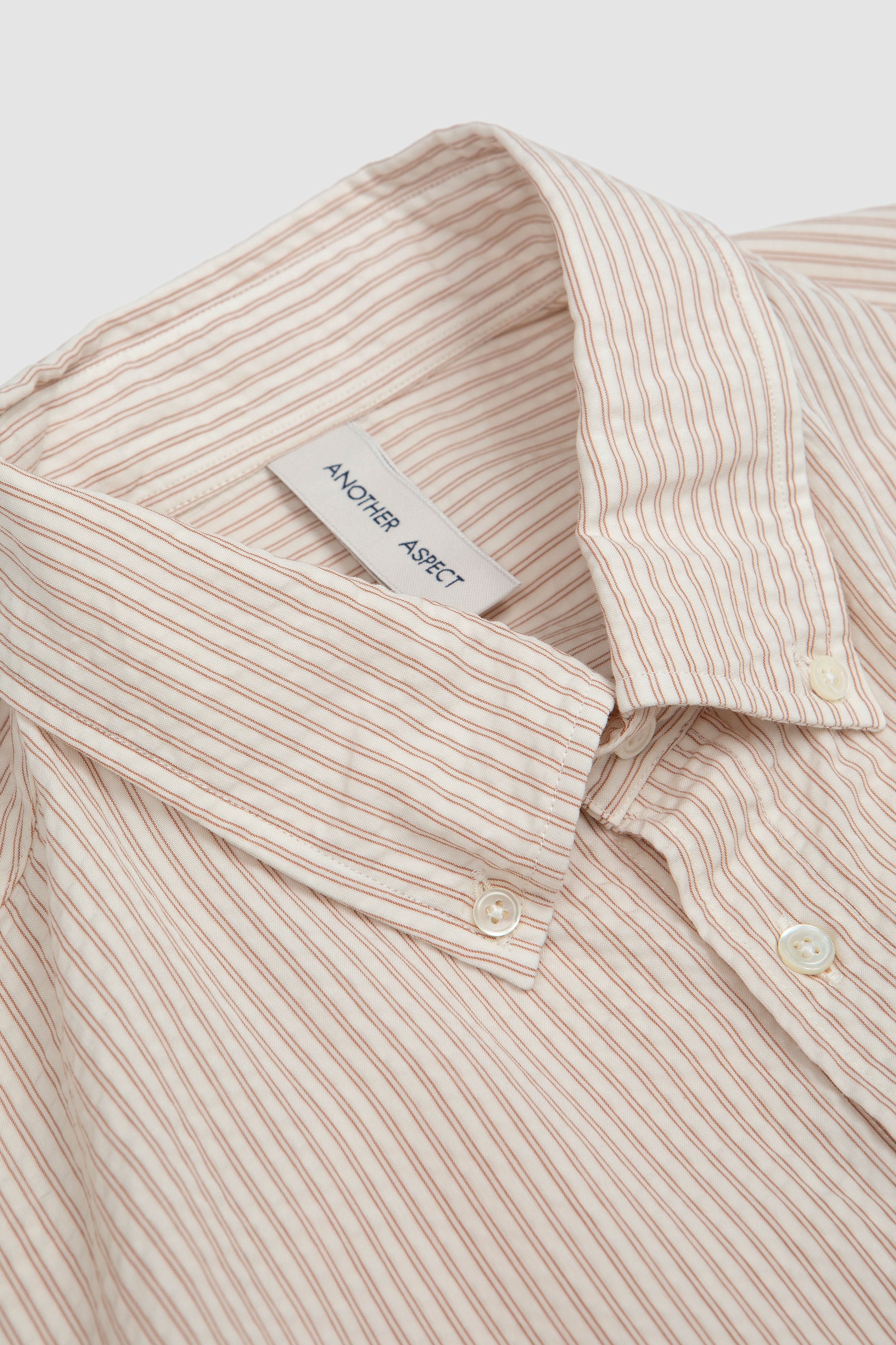 Another Shirt 1.0 Ecru Brown Stripe_2