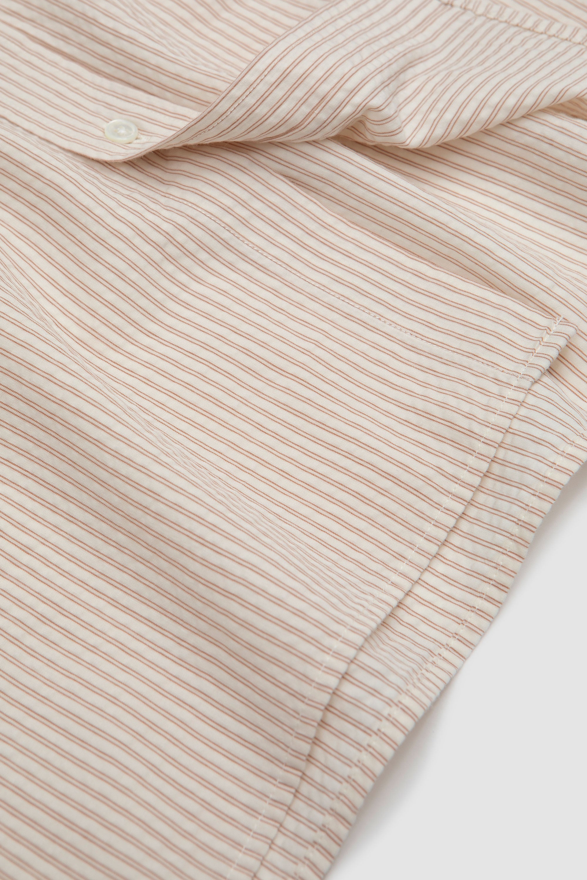 Another Shirt 1.0 Ecru Brown Stripe_3