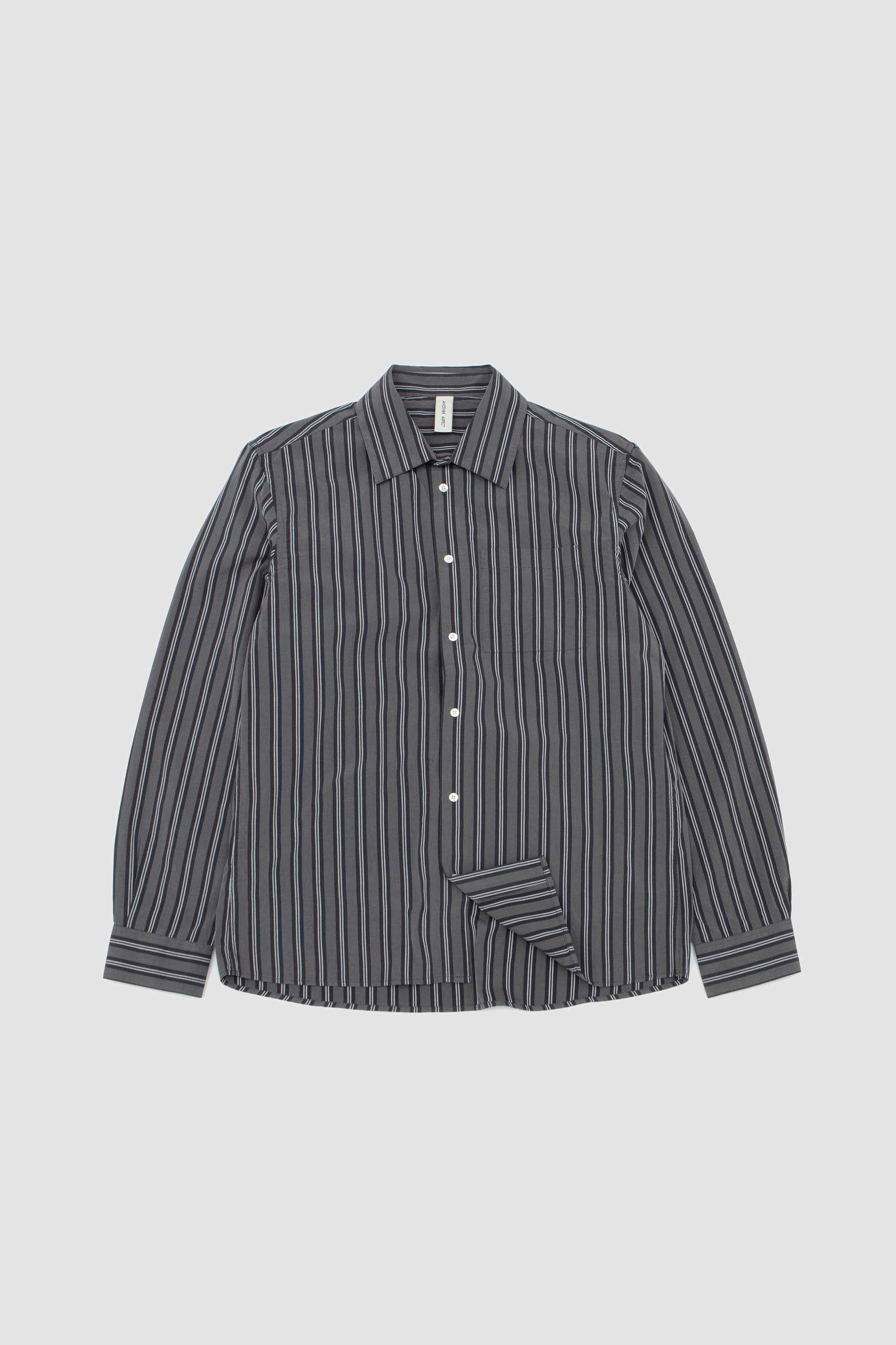 SPORTIVO [Silk broad button down shirt sax blue chambray]