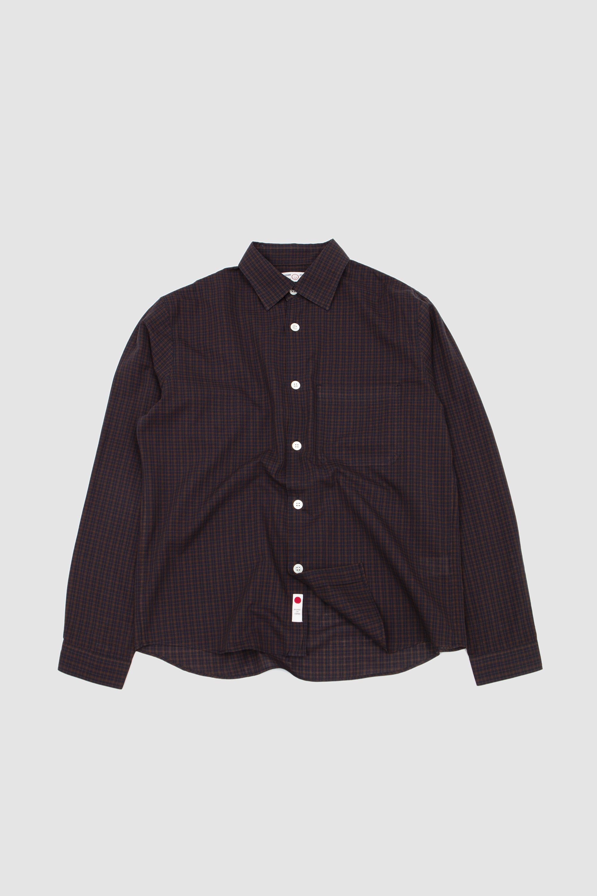 Another Shirt 4.0 JPN Navy/ Brown Check_1