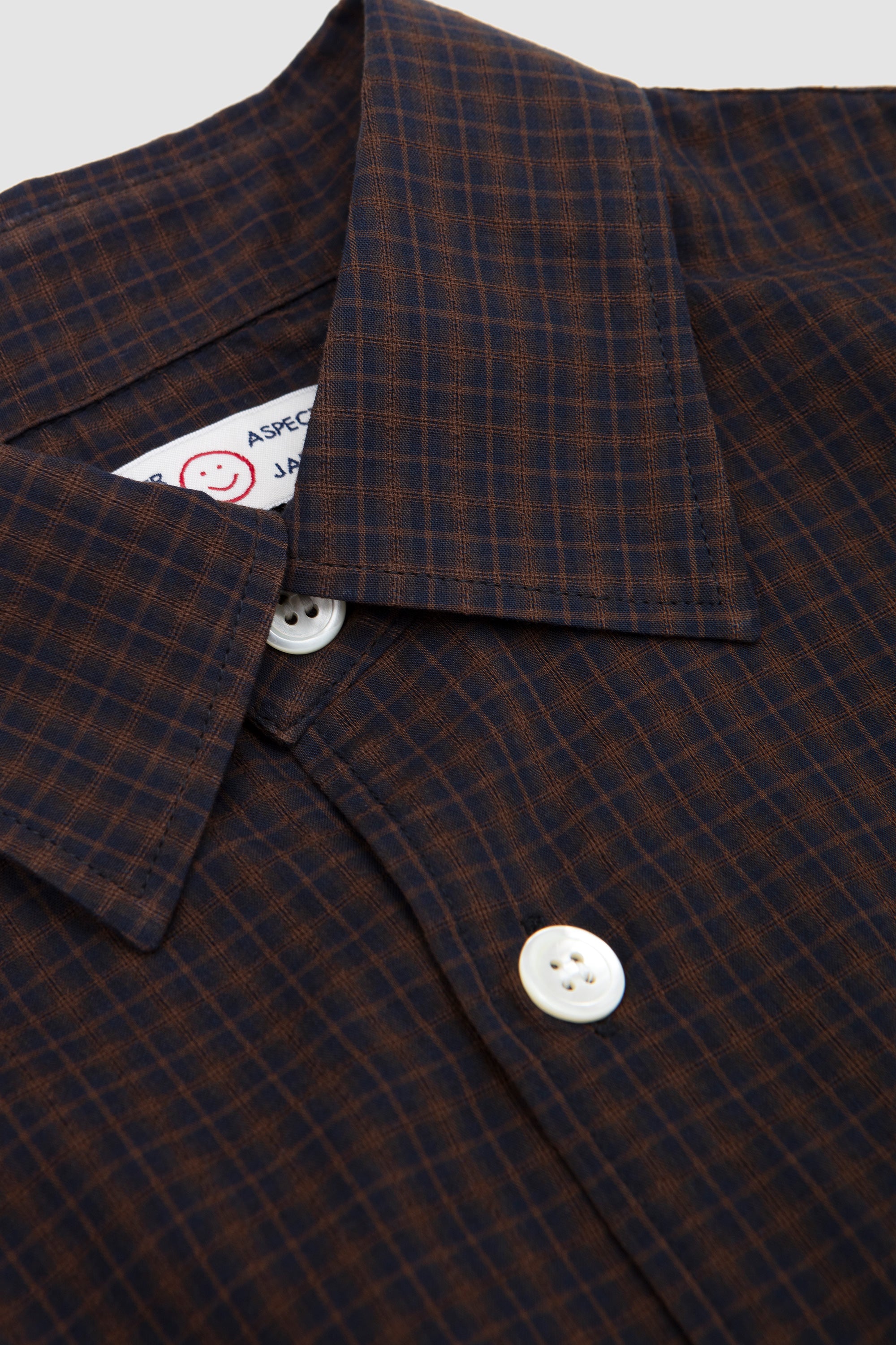 Another Shirt 4.0 JPN Navy/ Brown Check