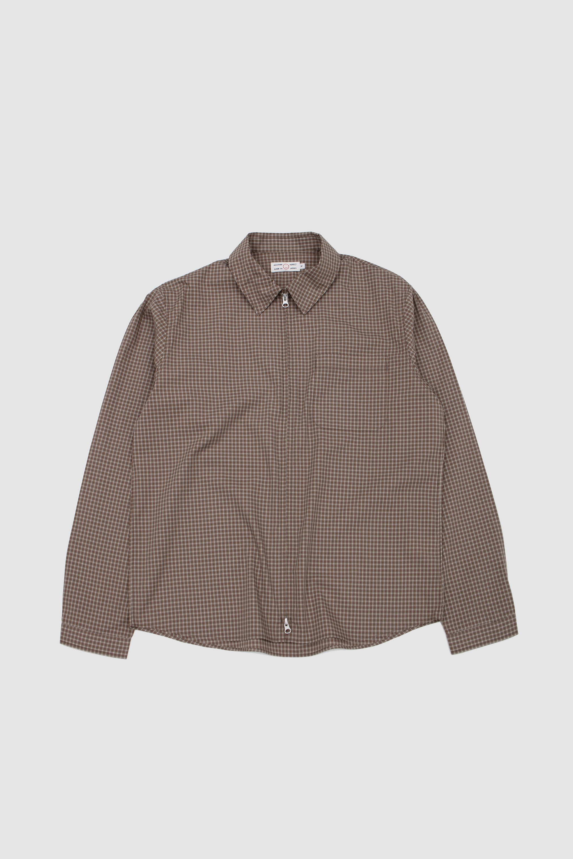 Another Zip Shirt 1.0 JPN Khaki Brown Check_6