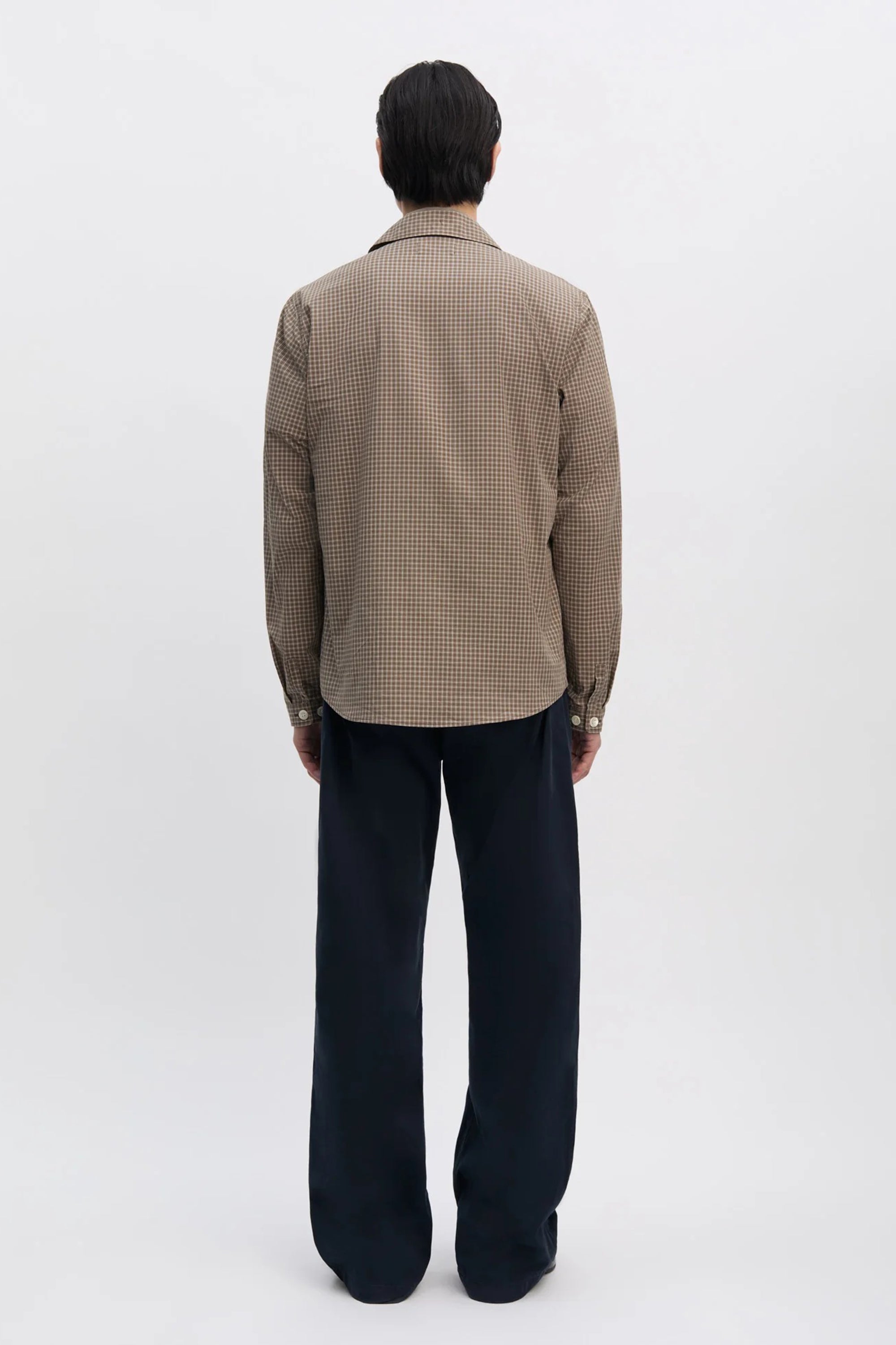 Another Zip Shirt 1.0 JPN Khaki Brown Check_4