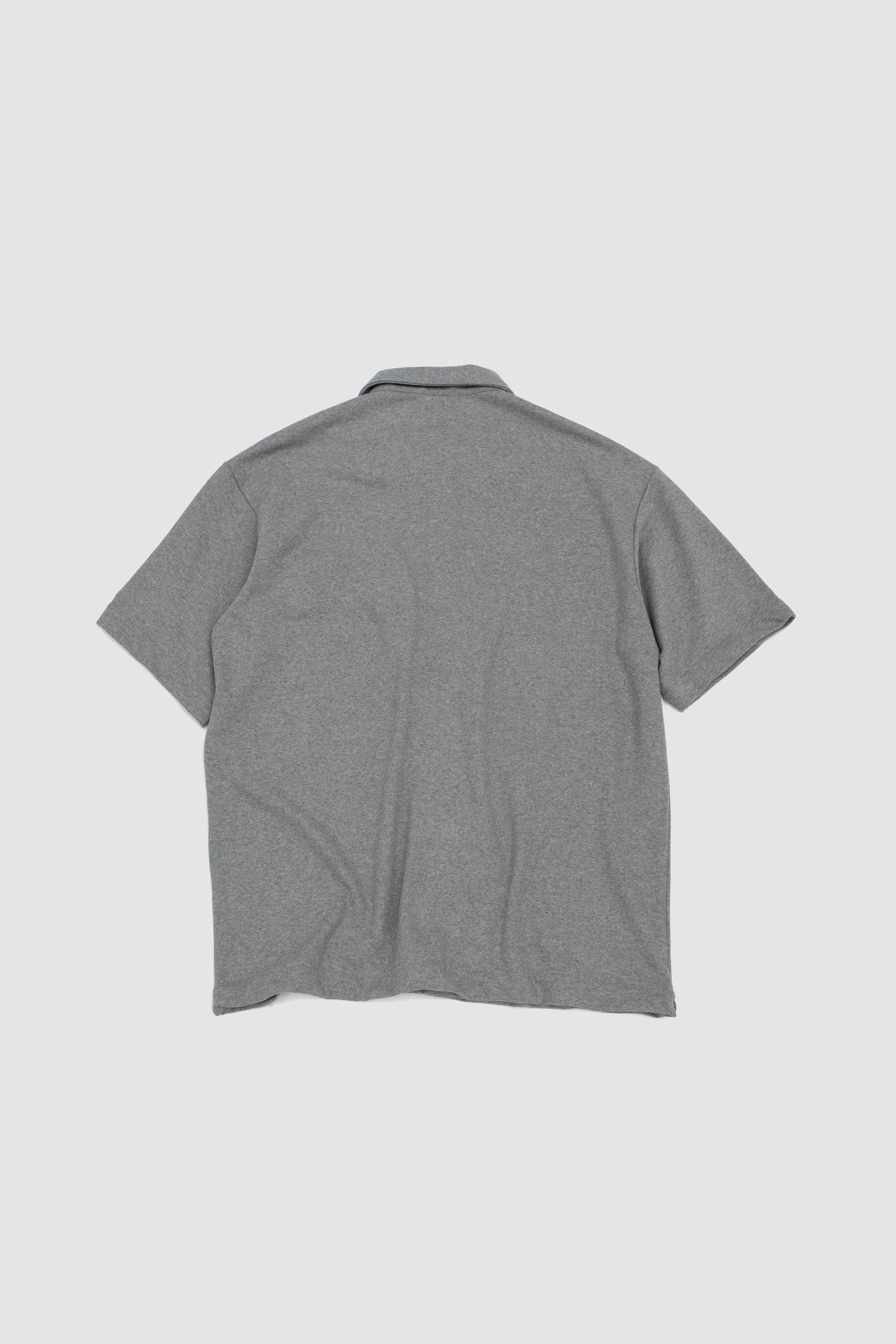 Coral Wide Collar Shirt Grey Melange