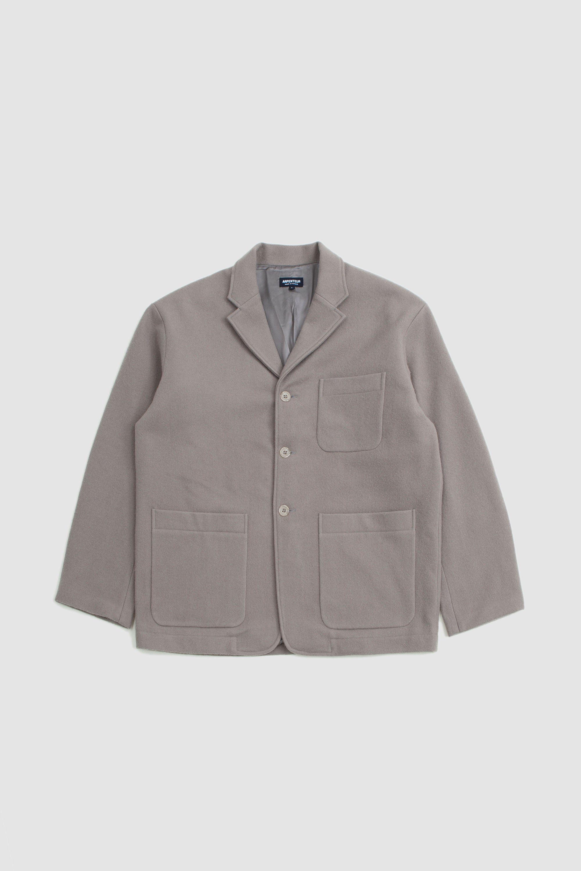 Fox J Pure Wool Flannel Blazer Sand