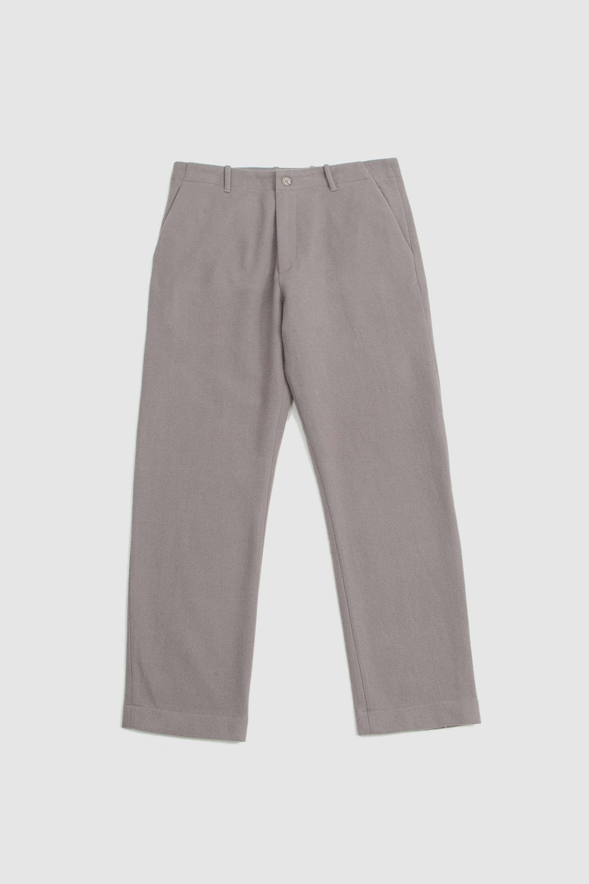 Fox P Pure Wool Flannel Trousers Sand