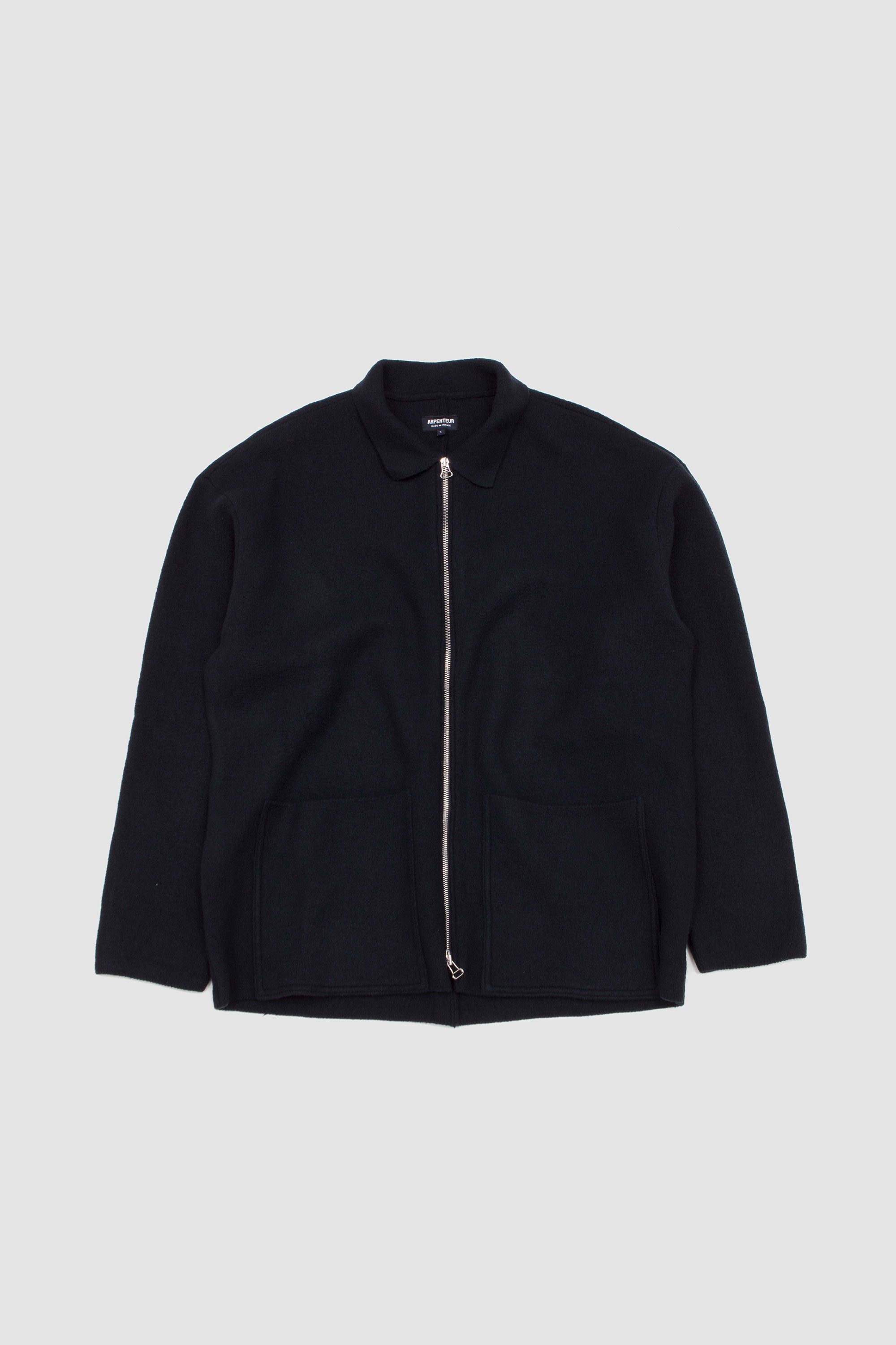 Linea Felted Jacket Felted Wool Midnight