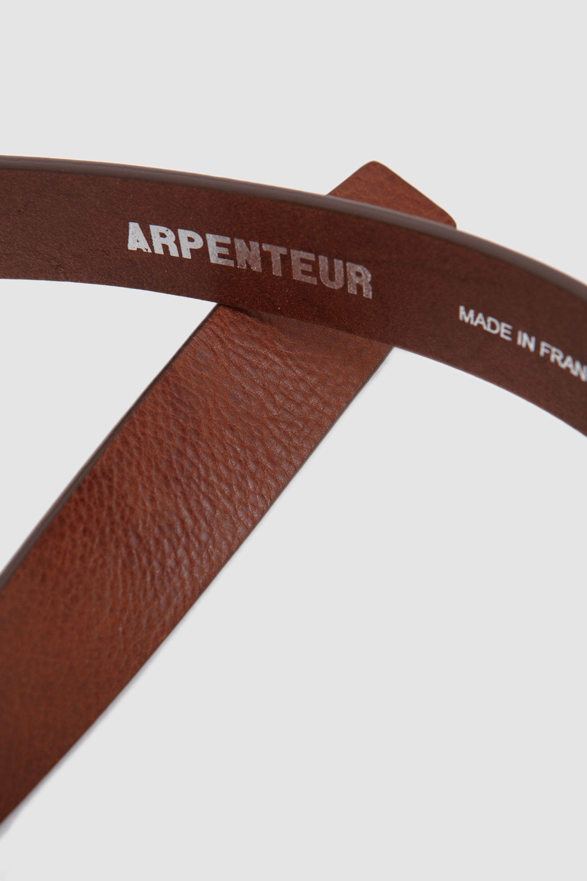 Logic Leather Belt Brown_4