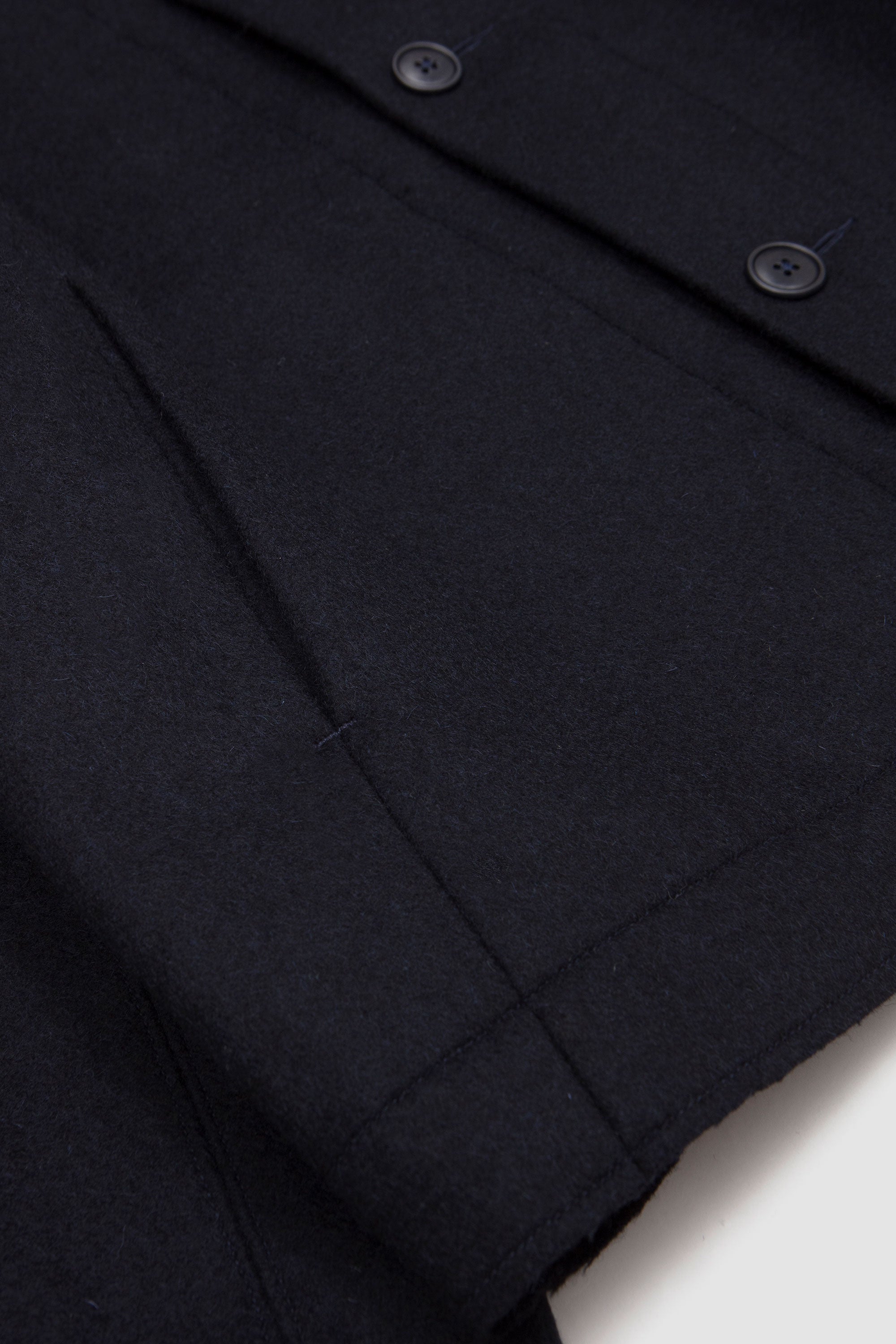 Lux C Unlined Coat Wool Melton Midnight_3