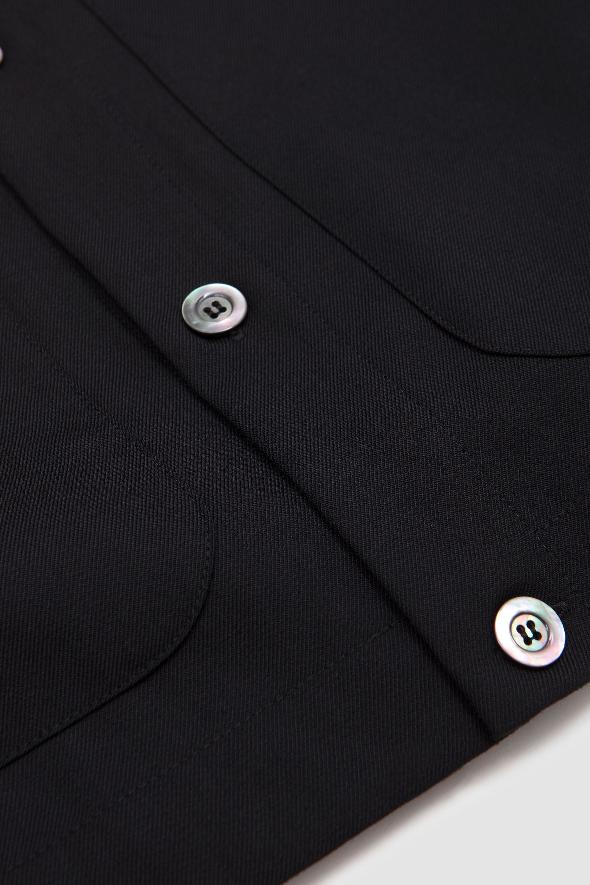 Sigma Unlined Overshirt Wool Gabardine Black_3