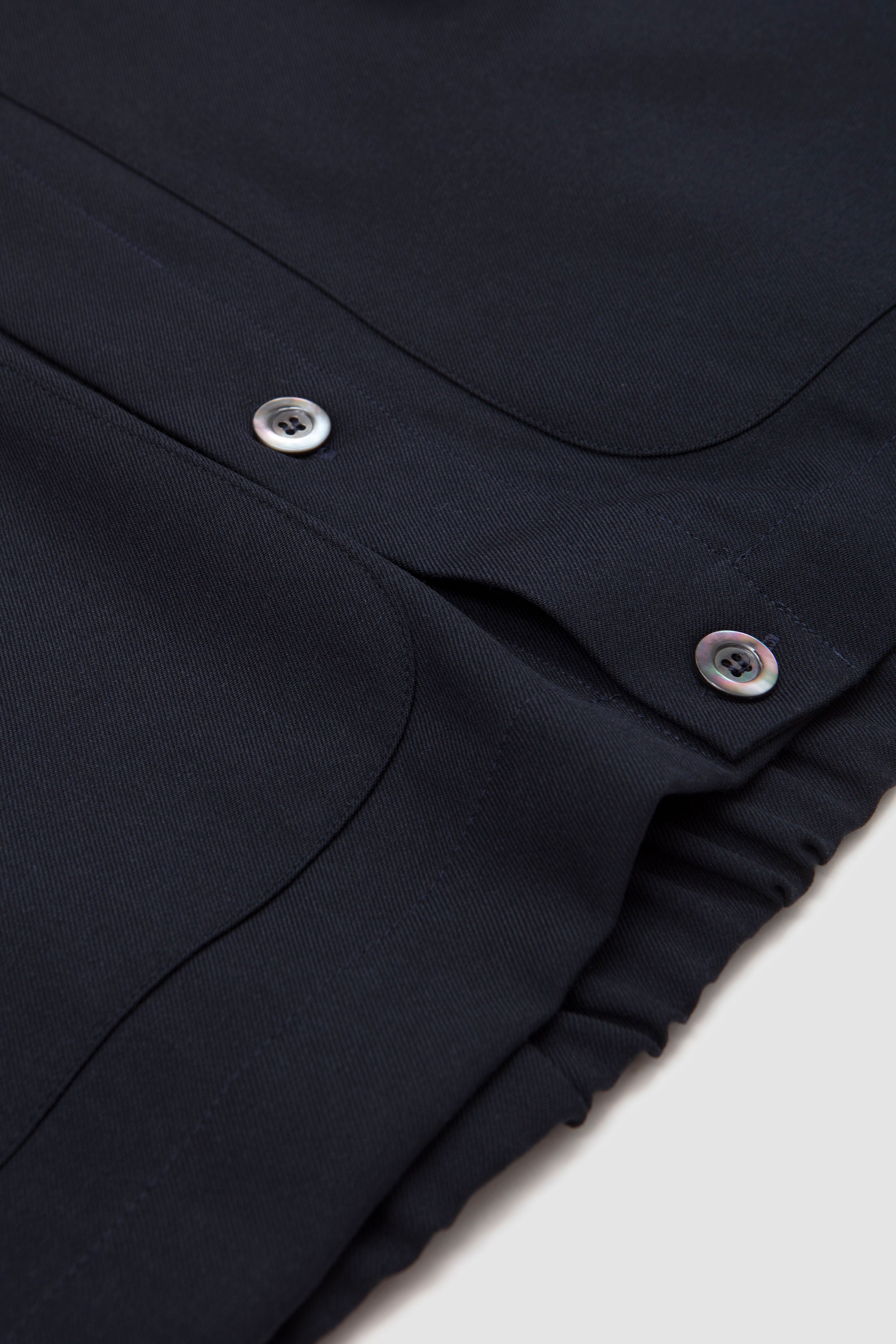 Sigma Unlined Overshirt Wool Gabardine Midnight_3