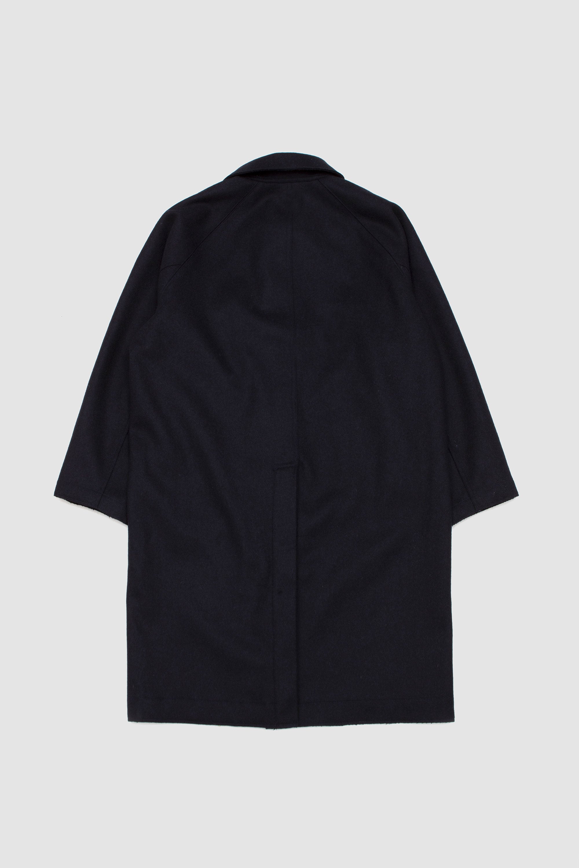 Utile Lined Coat Wool Melton Midnight_4