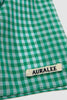 SPORTIVO STORE_Airy Light Cotton Check Scarf Green Gingham_4