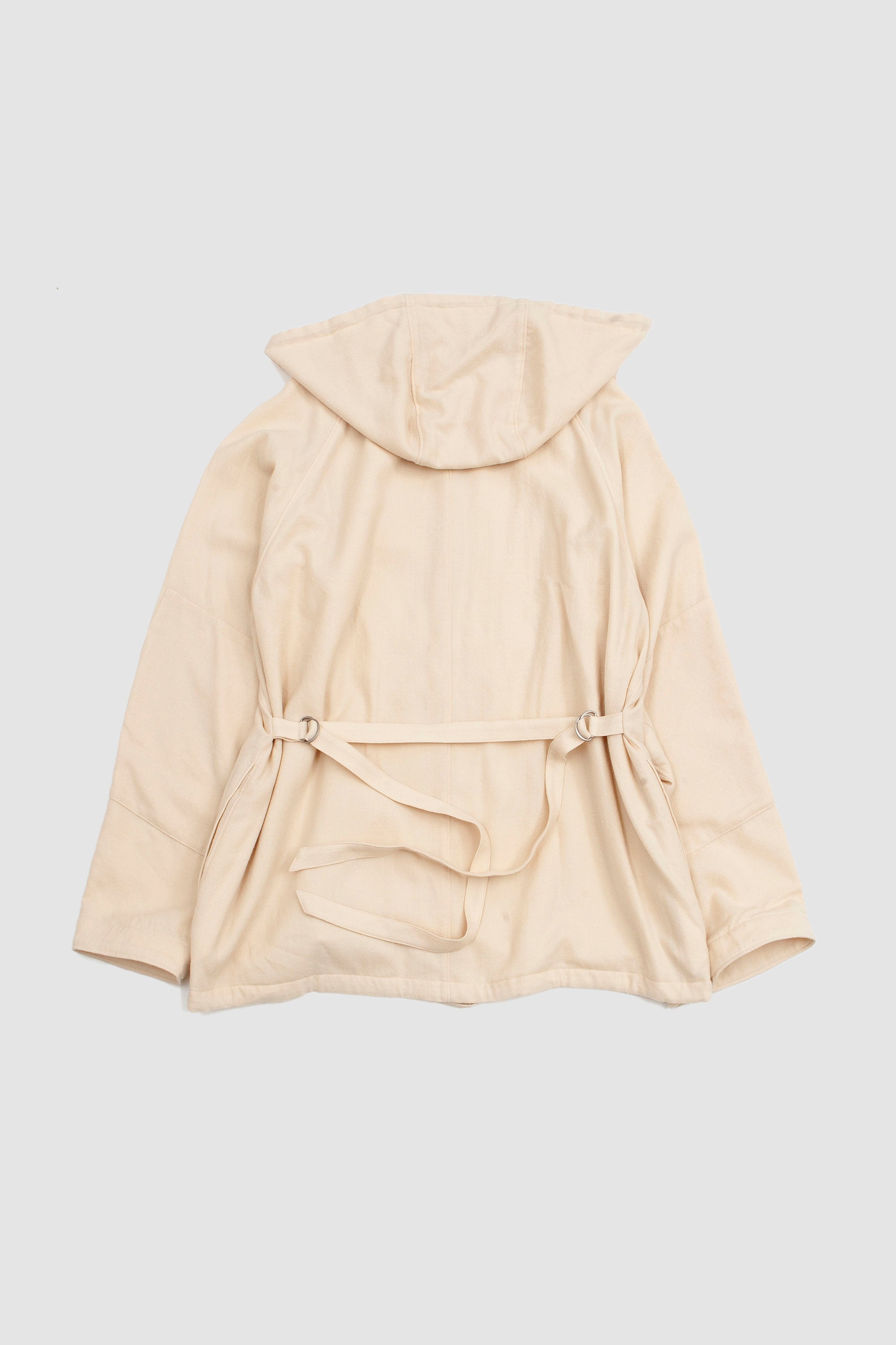 Airy Wool Viyella Anorak Ivory White_4