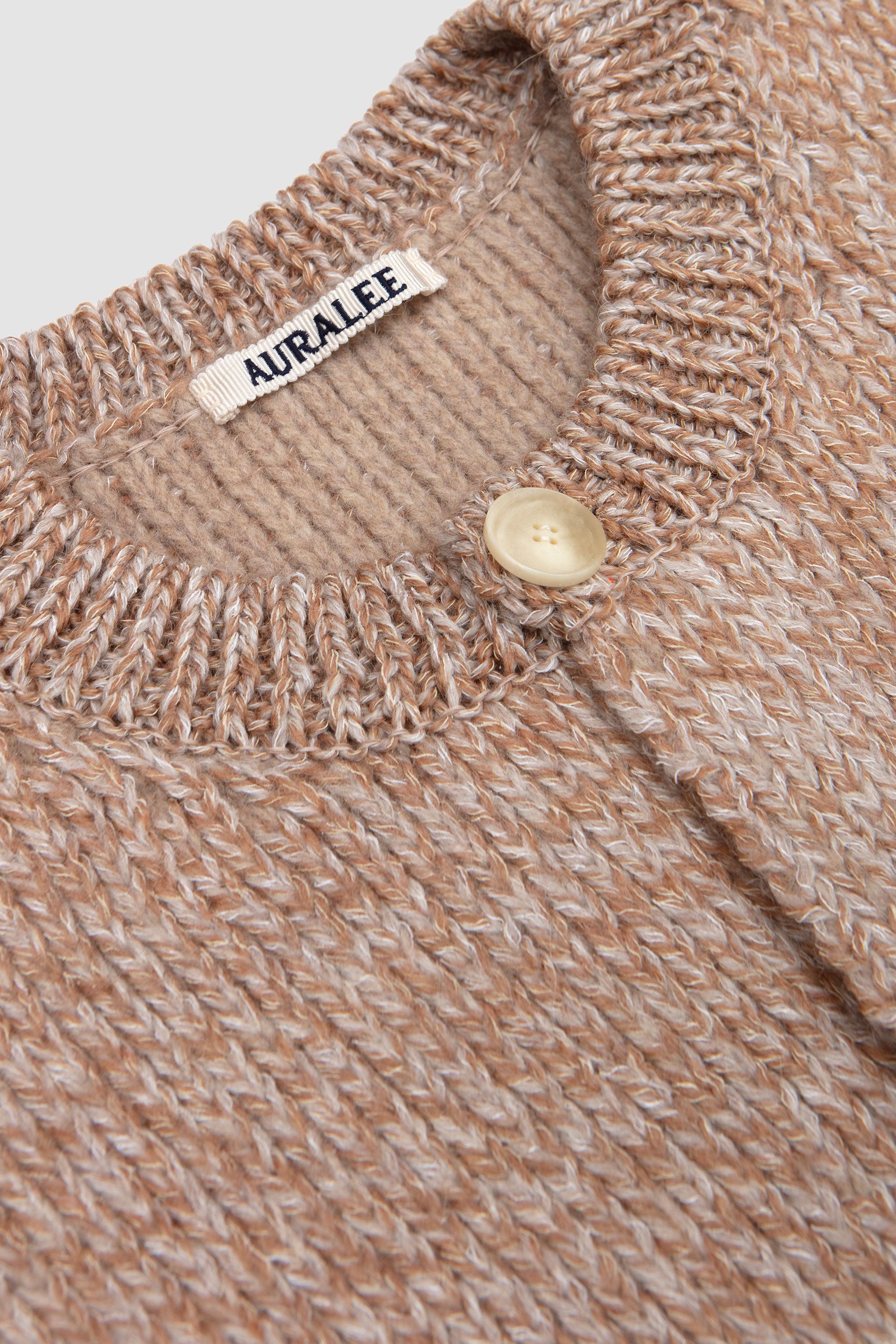Double Faced Wool-Alpaca Cardigan Beige