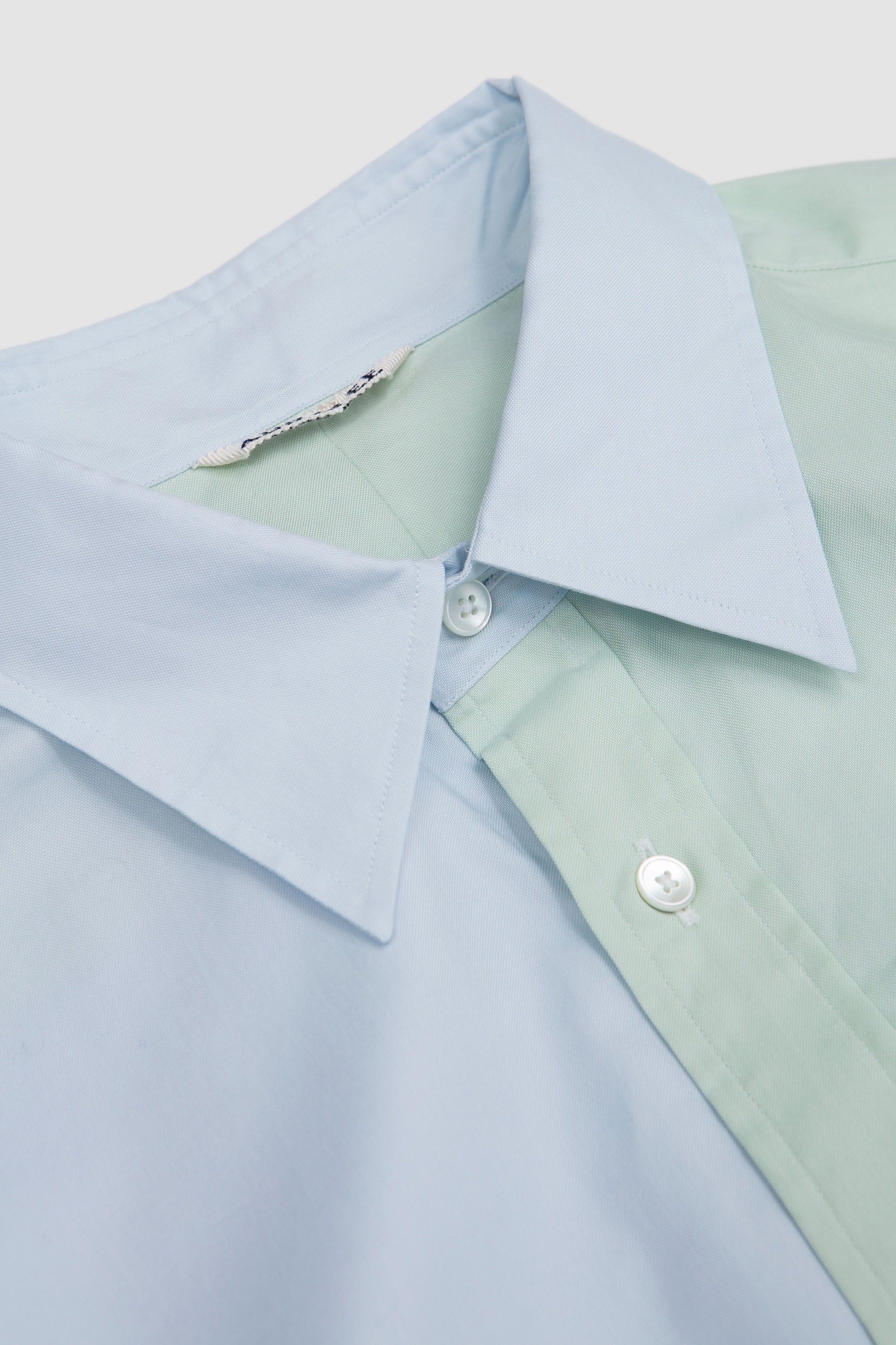 Finx Ox Chambray Shirt Pale Green x Blue_2