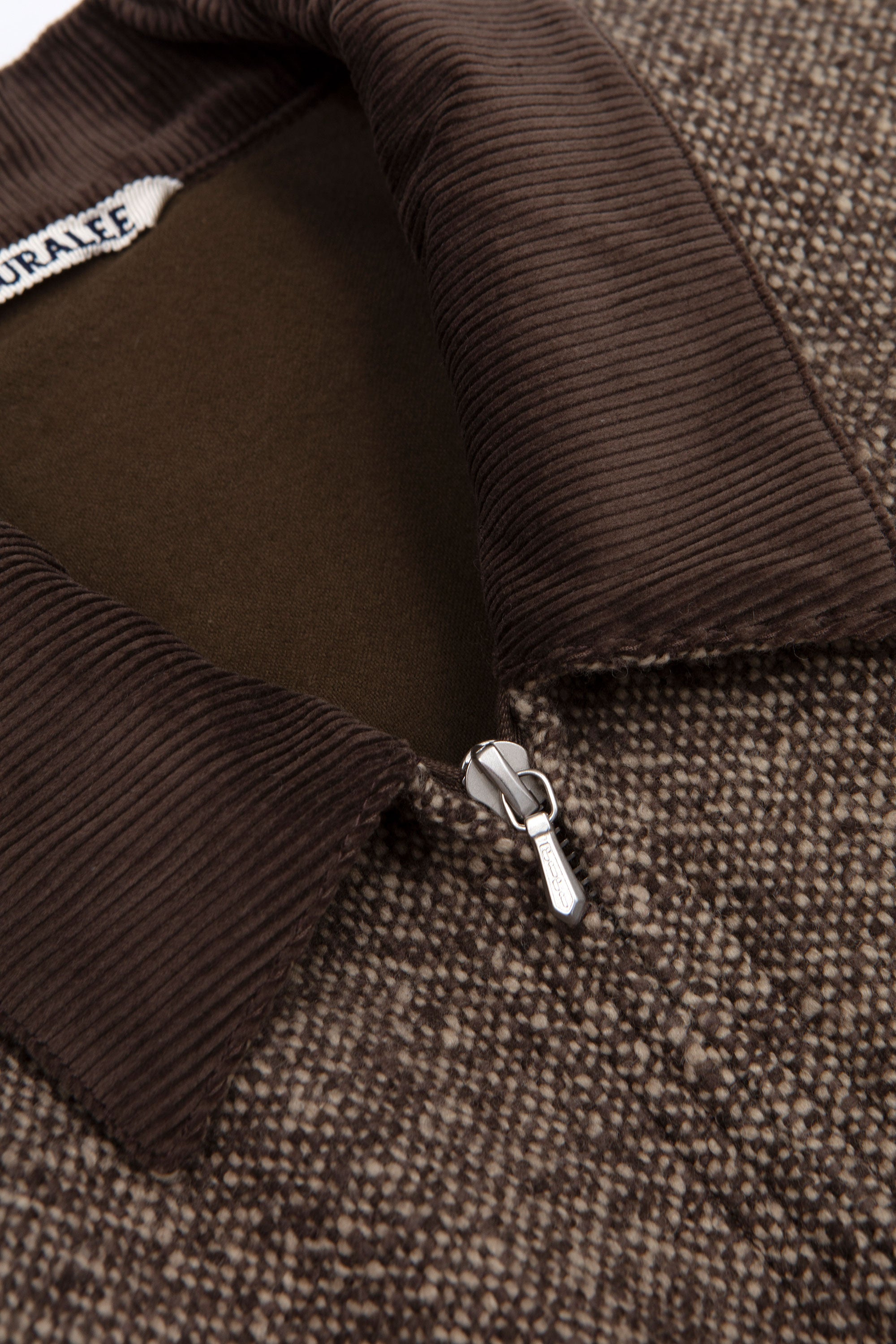 SPORTIVO [Homespun tweed zip blouson brown]