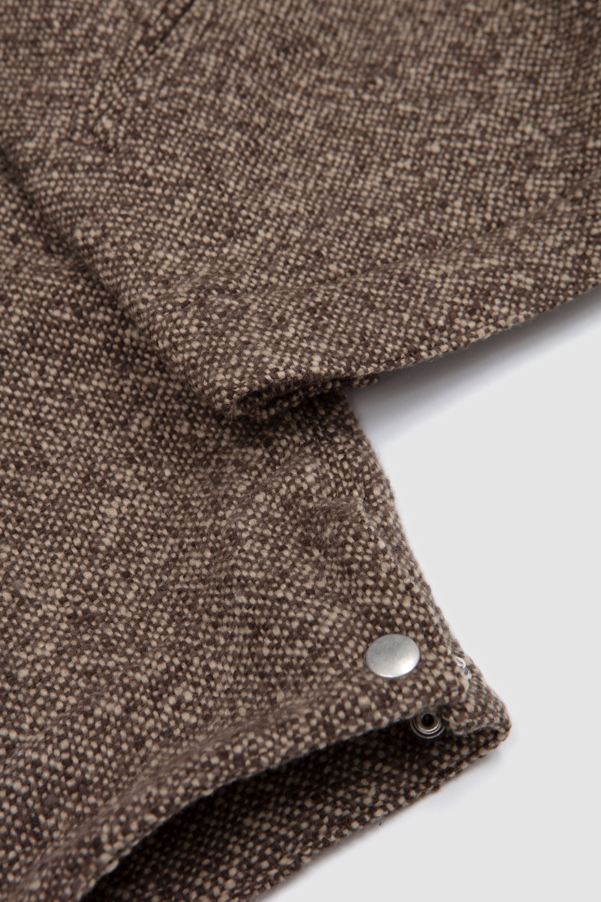 SPORTIVO [Homespun tweed zip blouson brown]