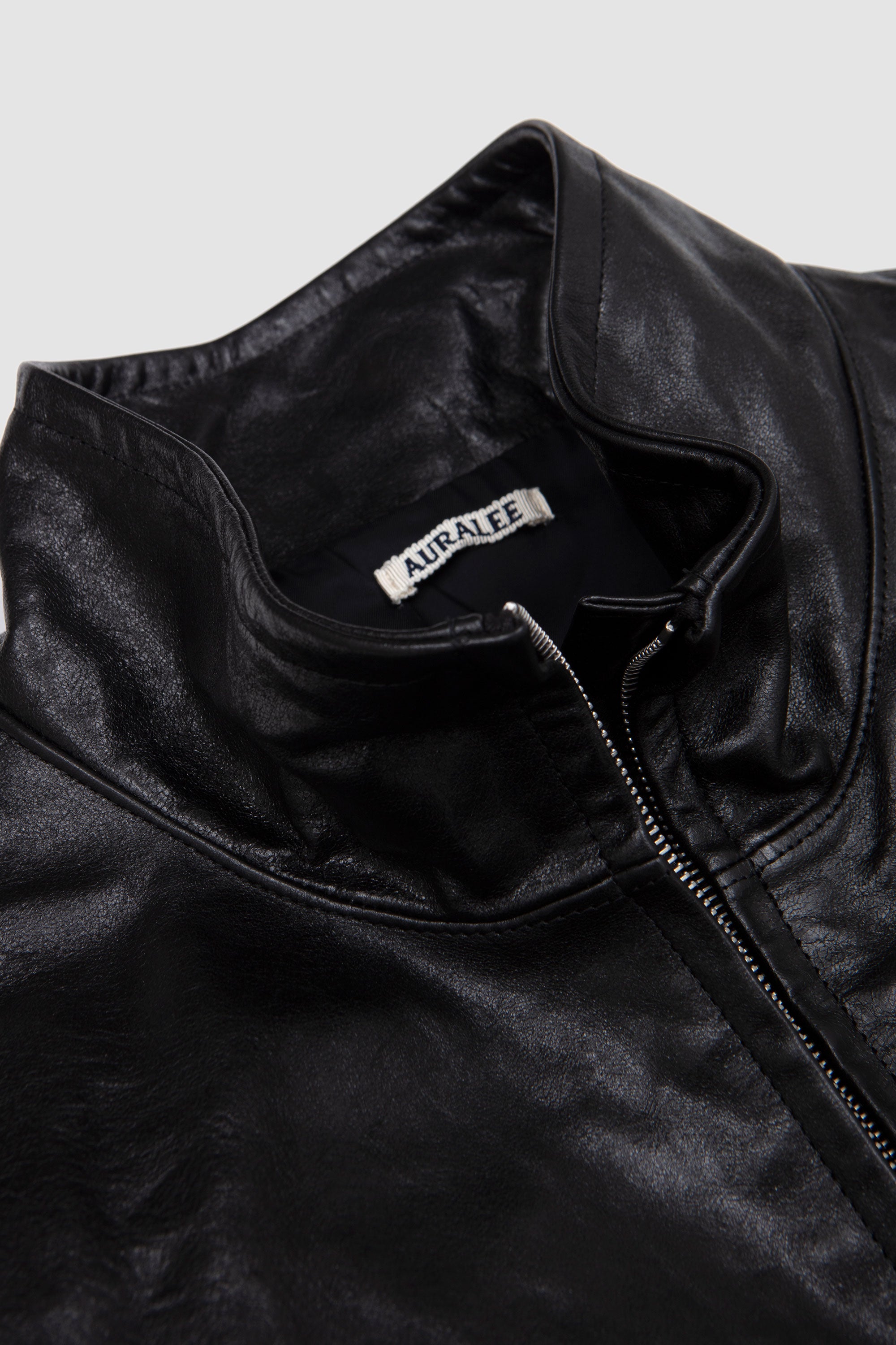 SPORTIVO [Lamb leather zip blouson black]