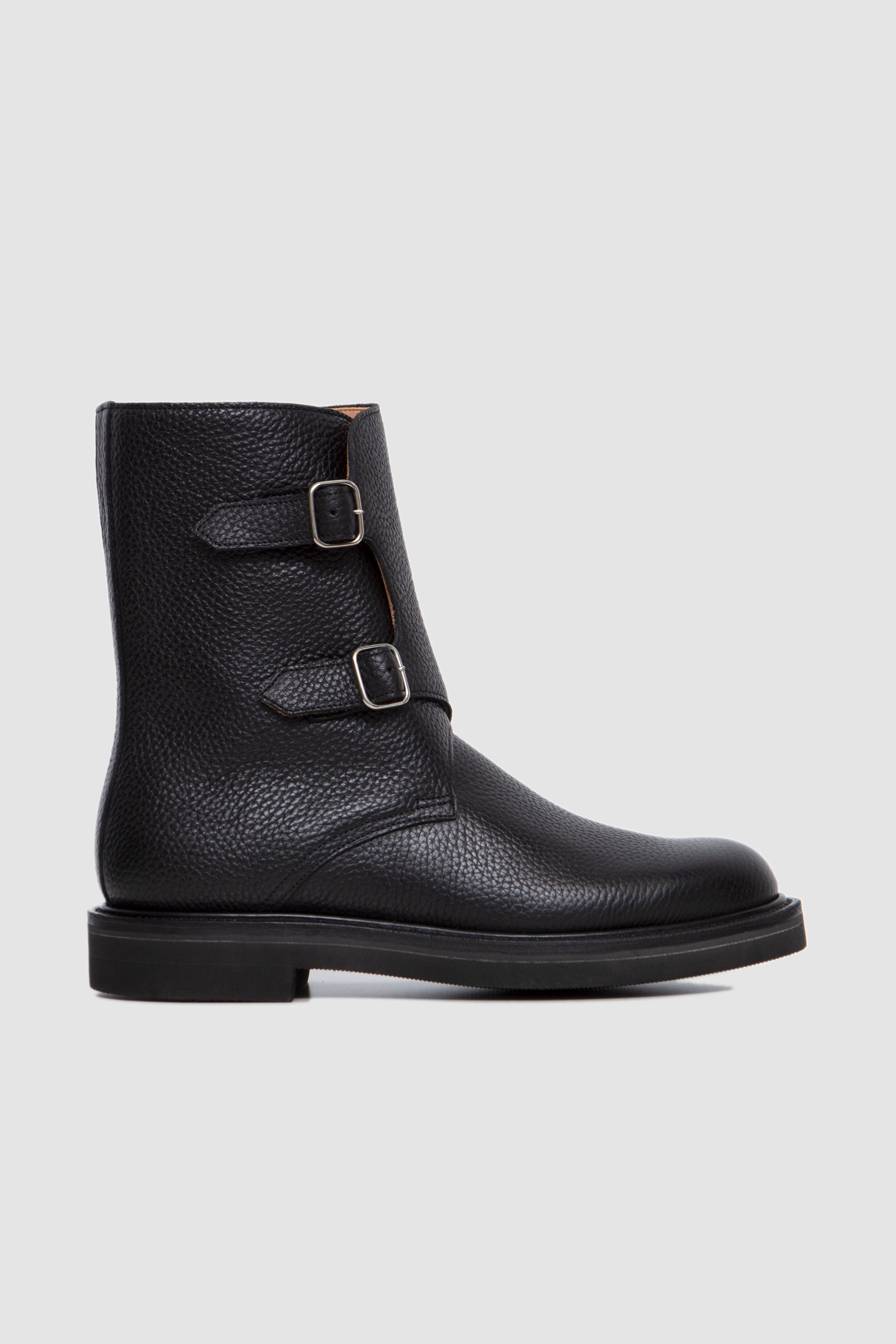 靴 AURALEE 25aw Leather work boots SPORTIVO [Leather work boots black]