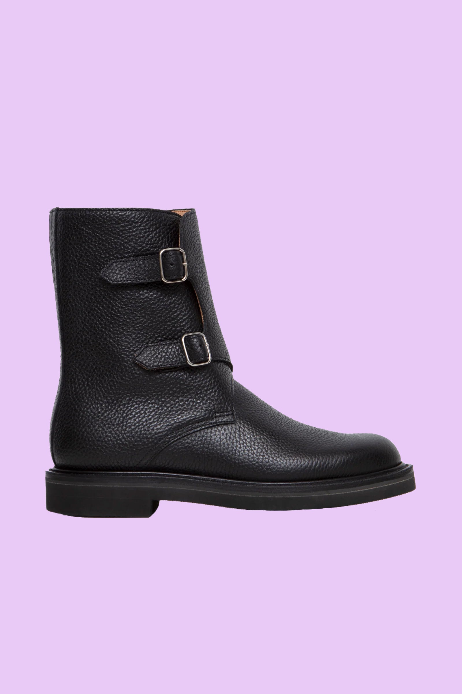 Leather Work Boots Black