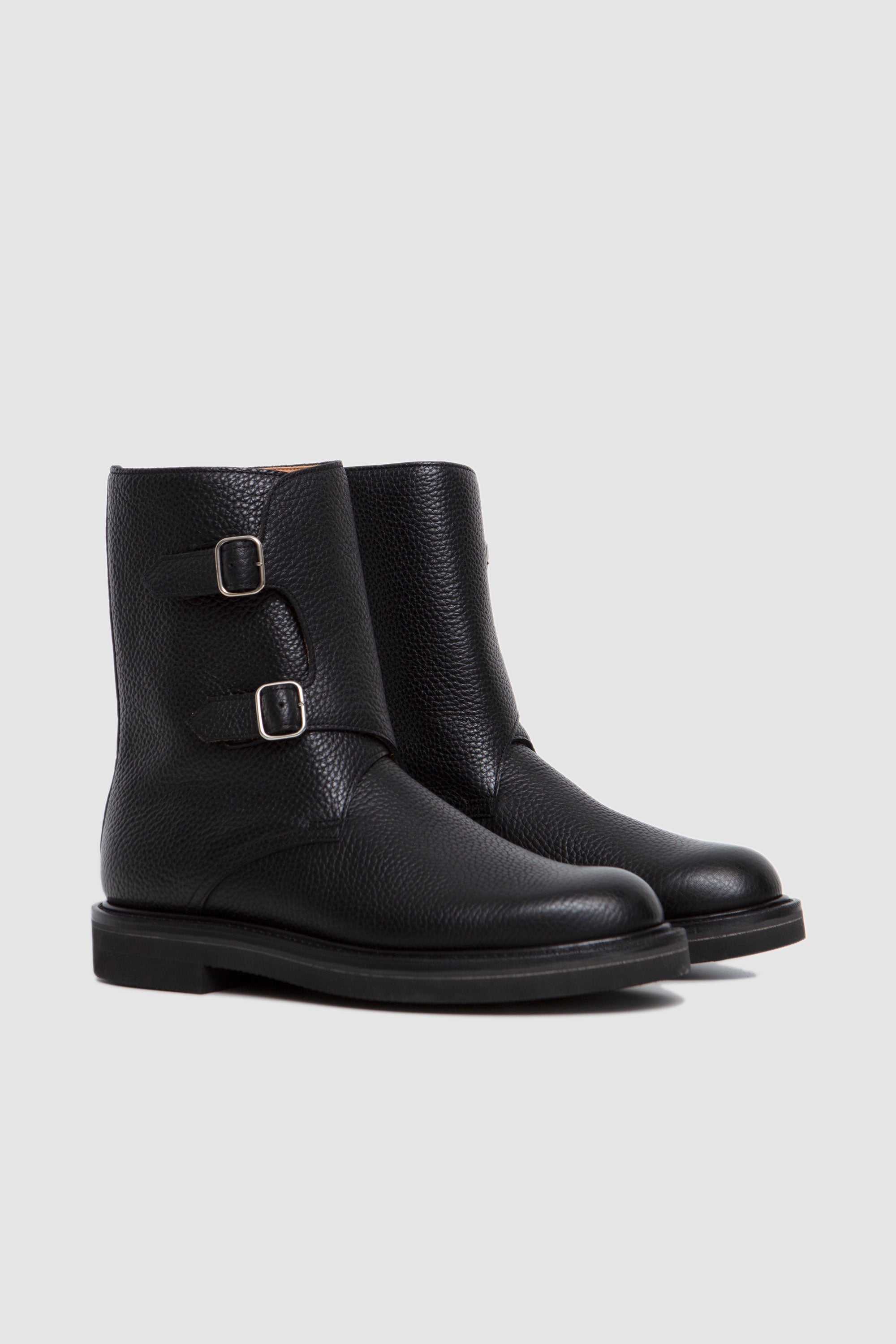 Leather Work Boots Black