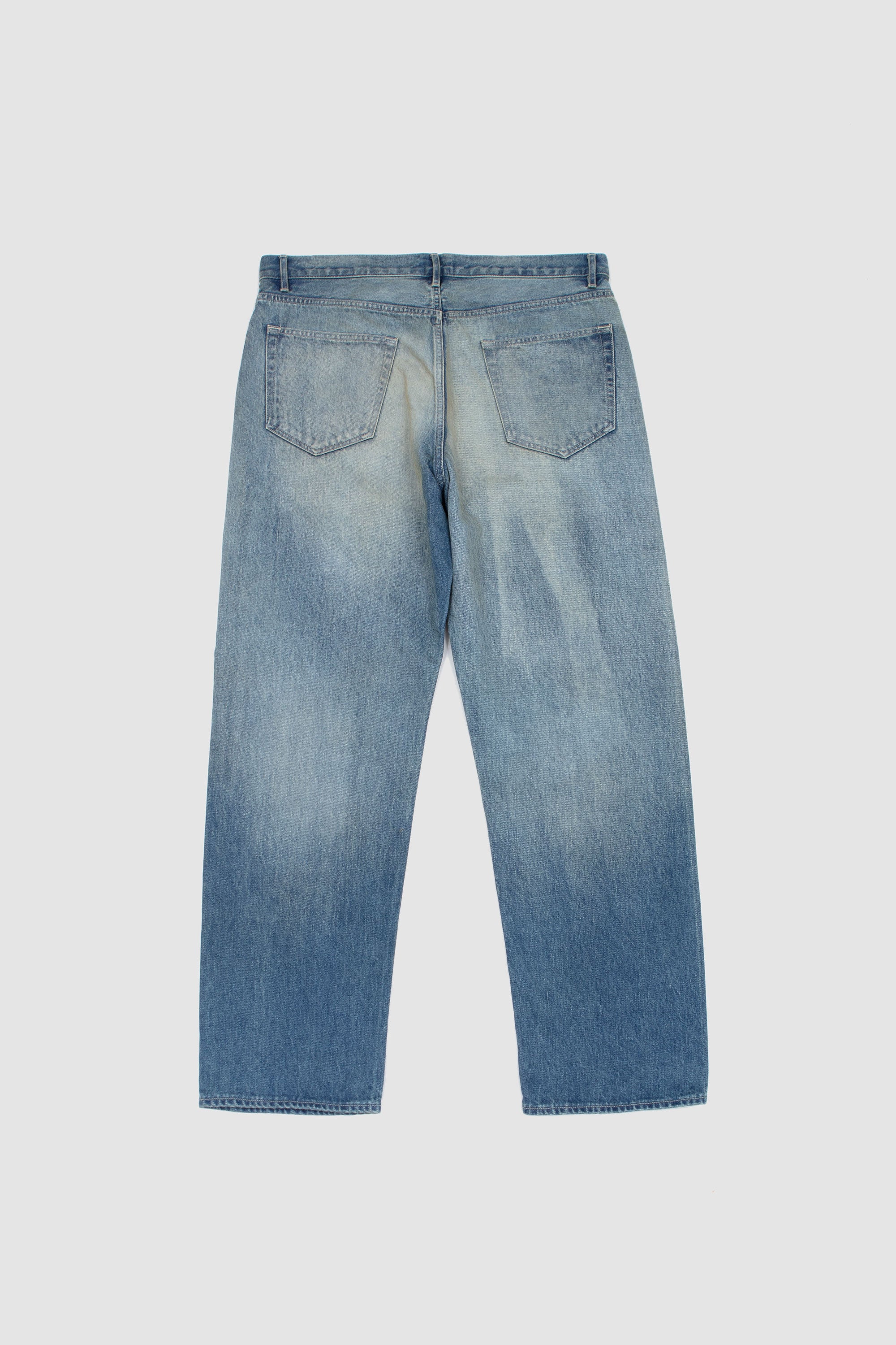 SPORTIVO [Selvedge faded heavy denim wide pants faded indigo]