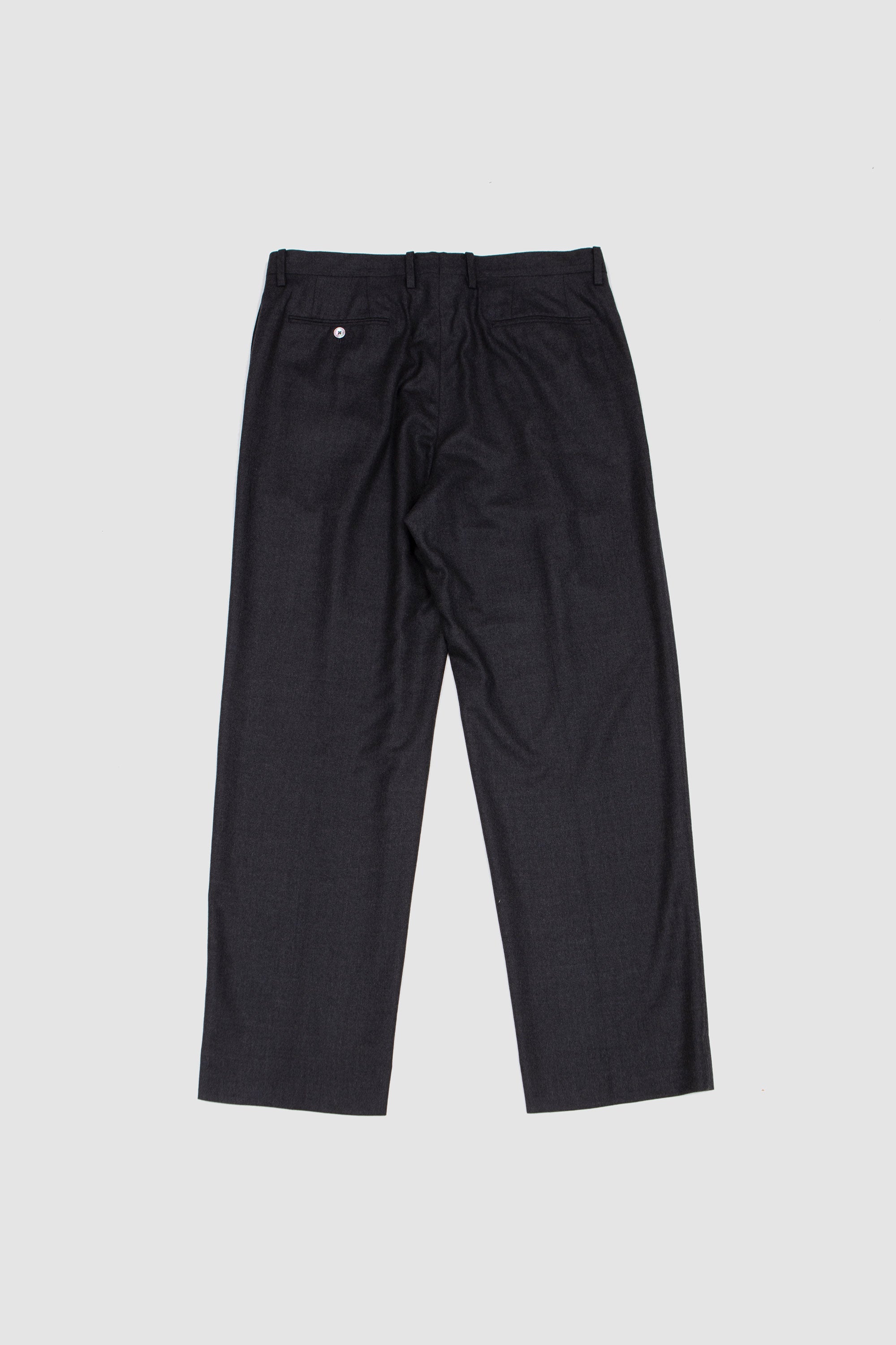 Superlight Wool 2Tuck Slacks Top Charcoal_4