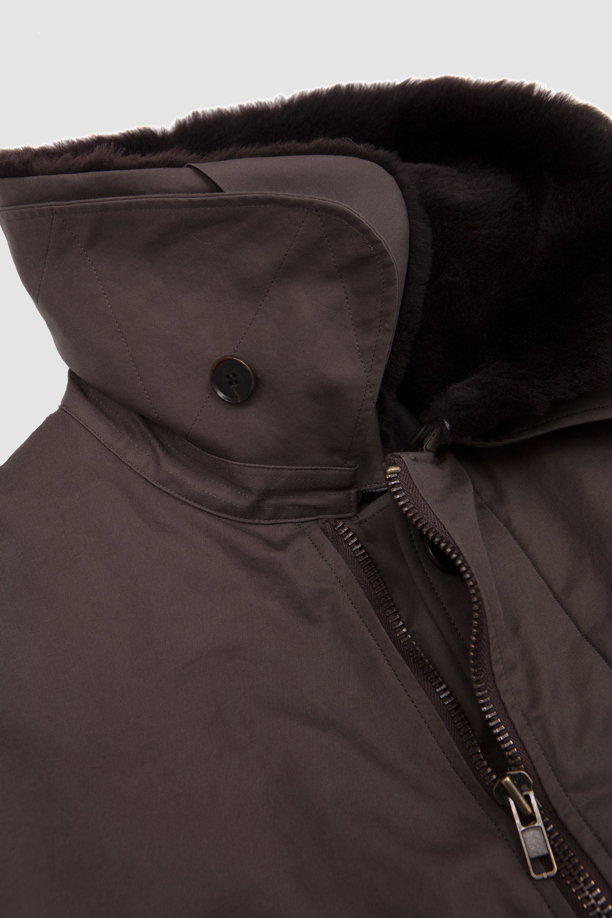 Whased Finx Cotton Gabardine Flight Blouson Deep Olive_2