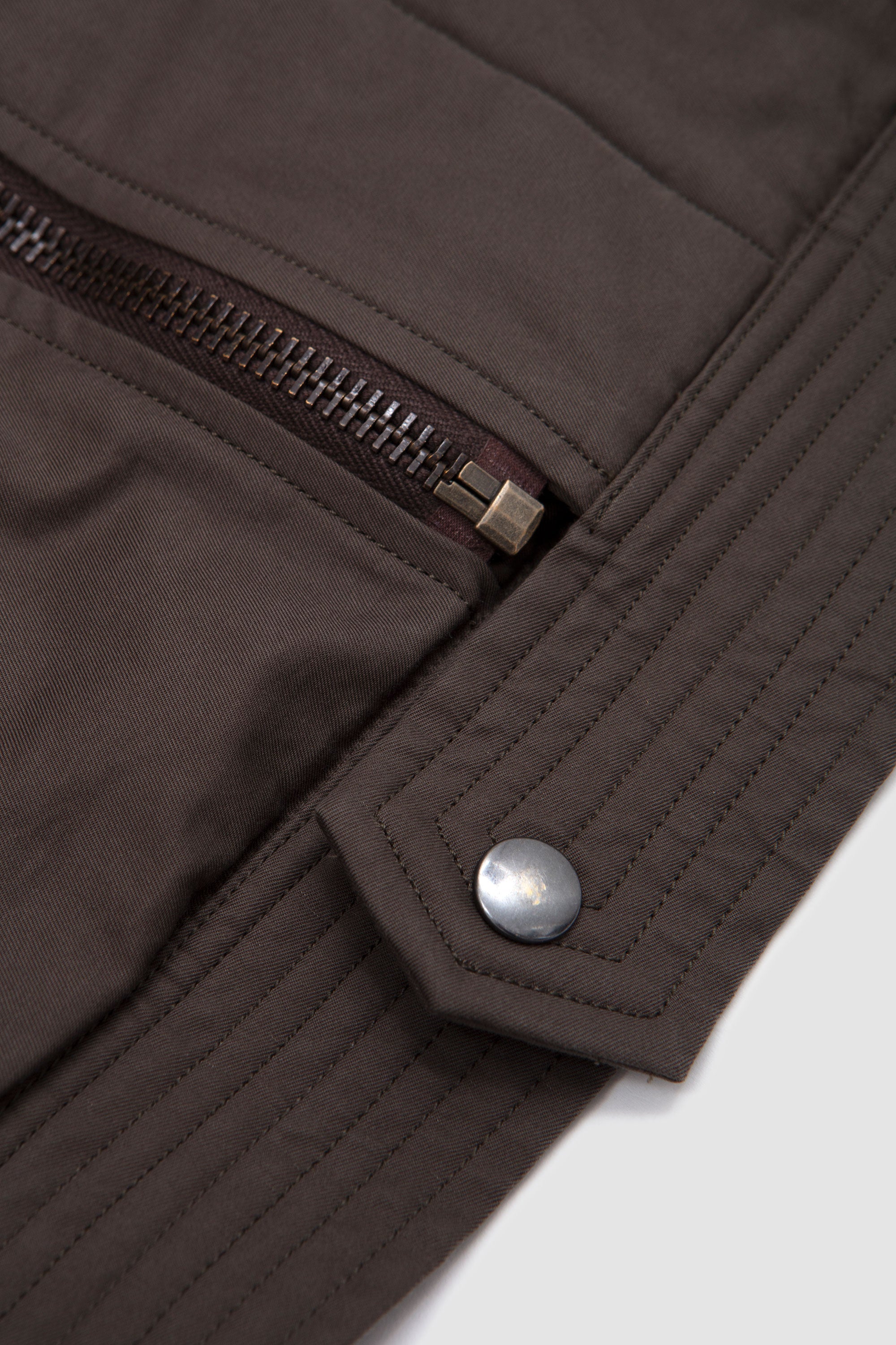 Whased Finx Cotton Gabardine Flight Blouson Deep Olive_4