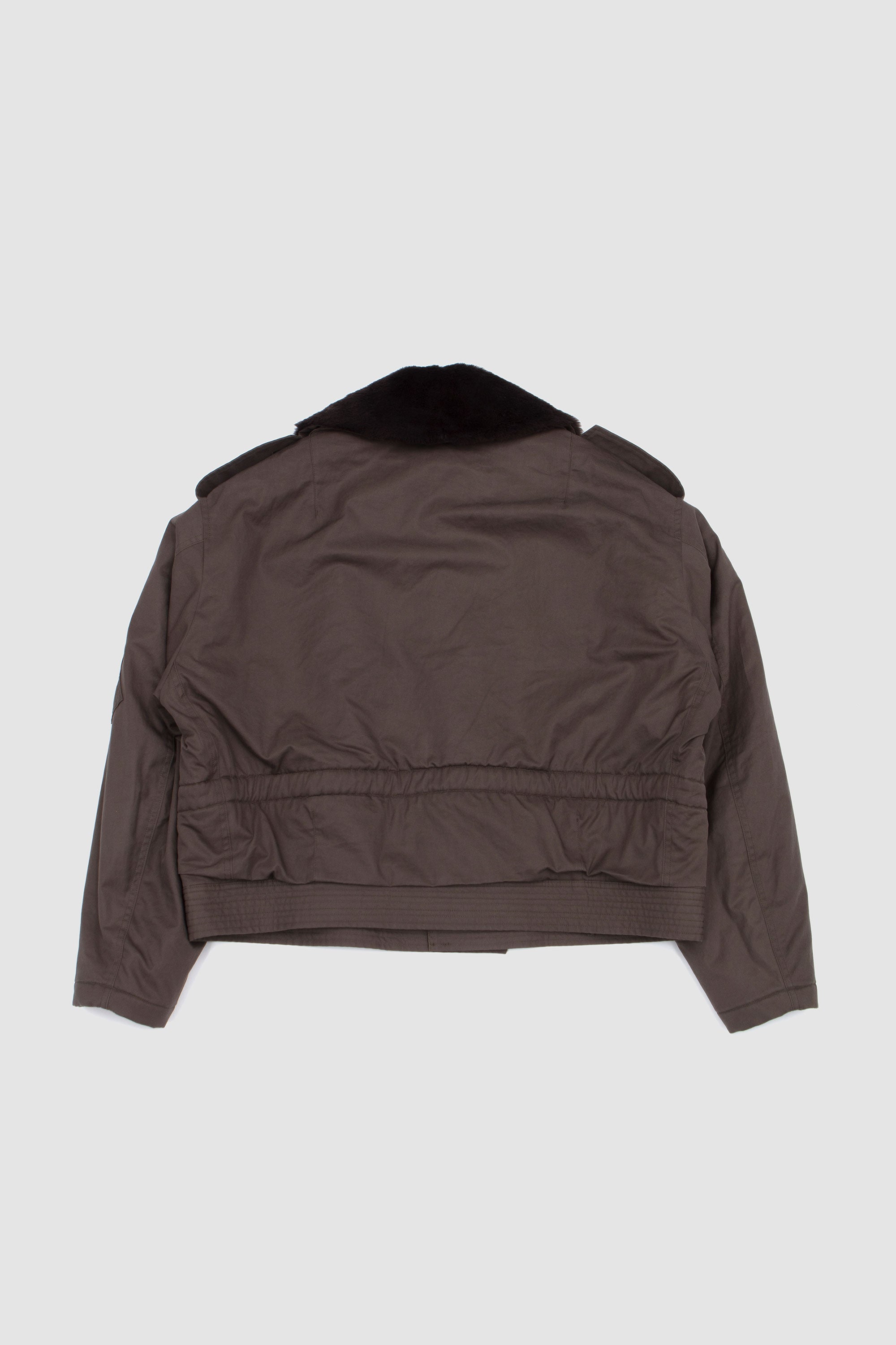 Whased Finx Cotton Gabardine Flight Blouson Deep Olive_5
