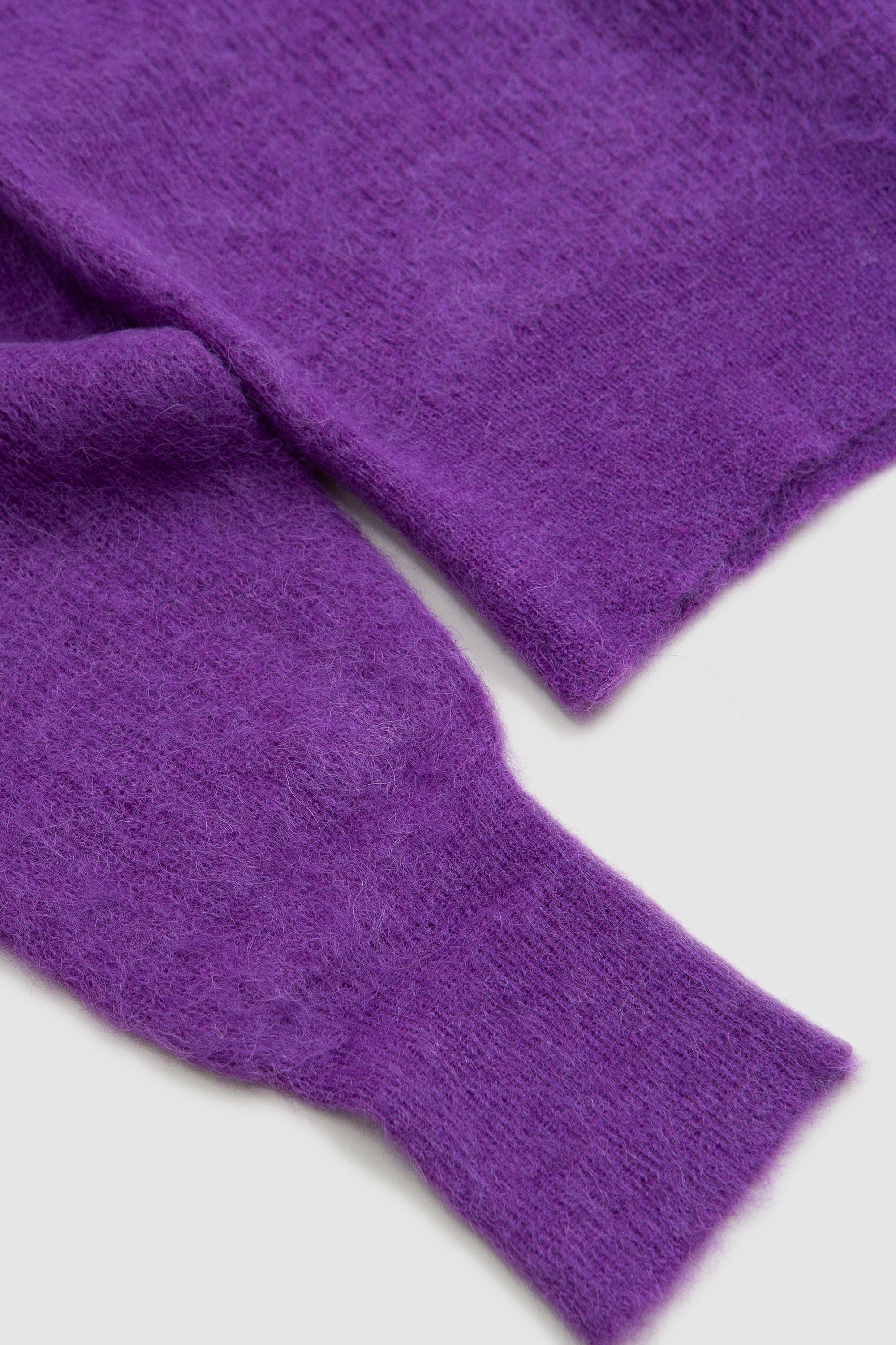 AURALEE BABY SURIALPACA SHEER KNIT パープル3