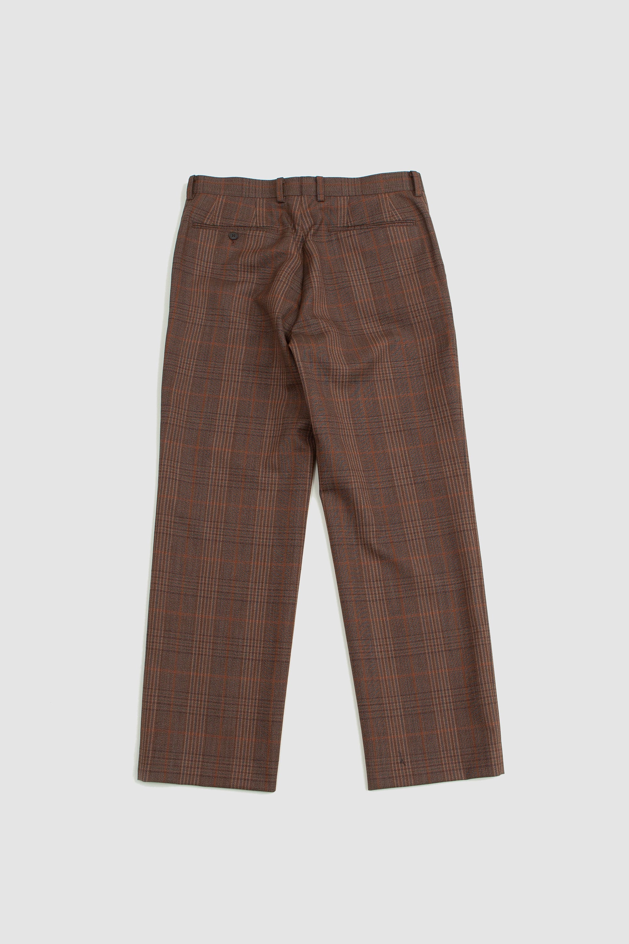 パンツ AULAREE 21AW BLUEFACED WOOL SLACKS SPORTIVO [Bluefaced wool check slacks brown]