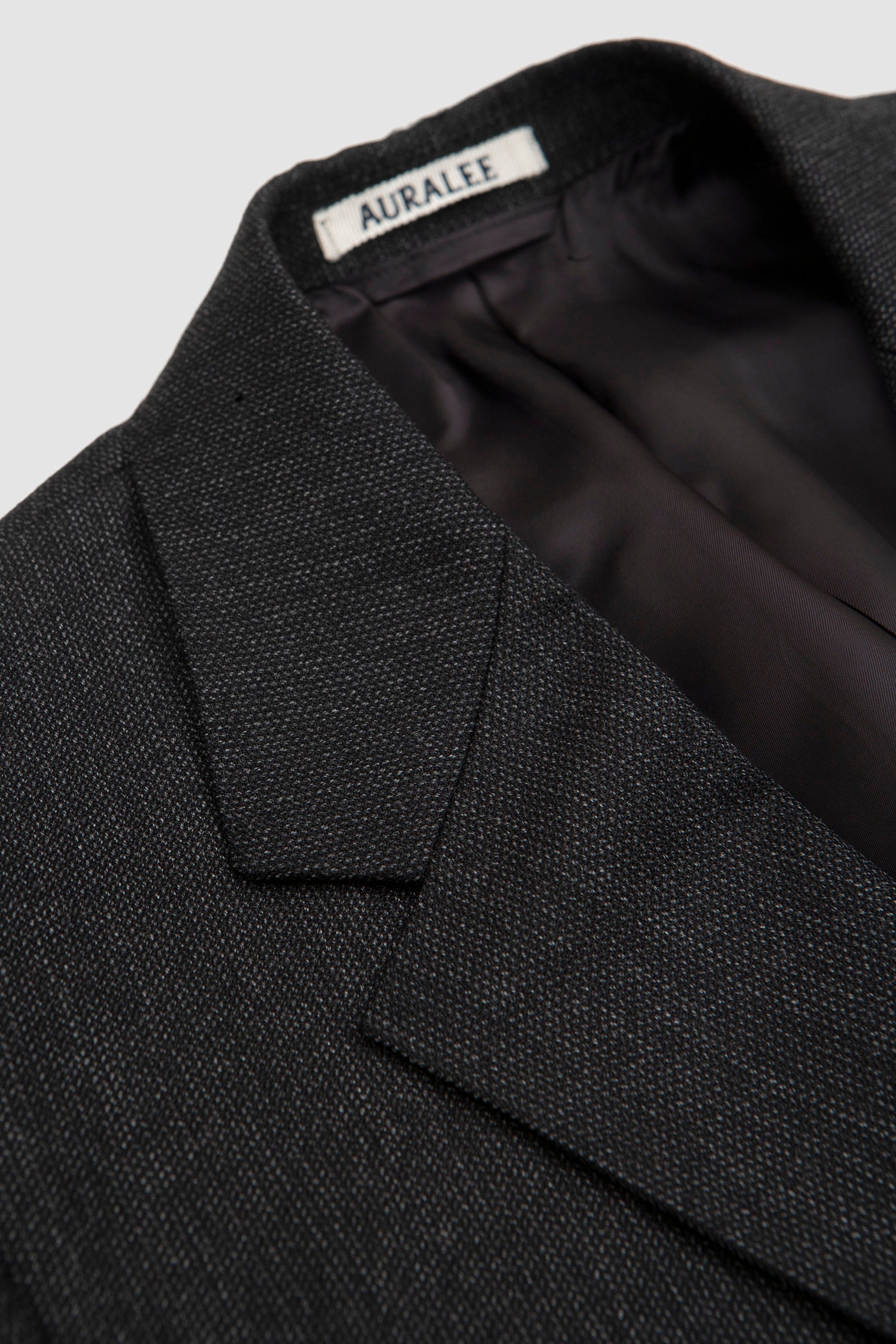 Bluefaced Wool Dobby Over Jacket Charcoal