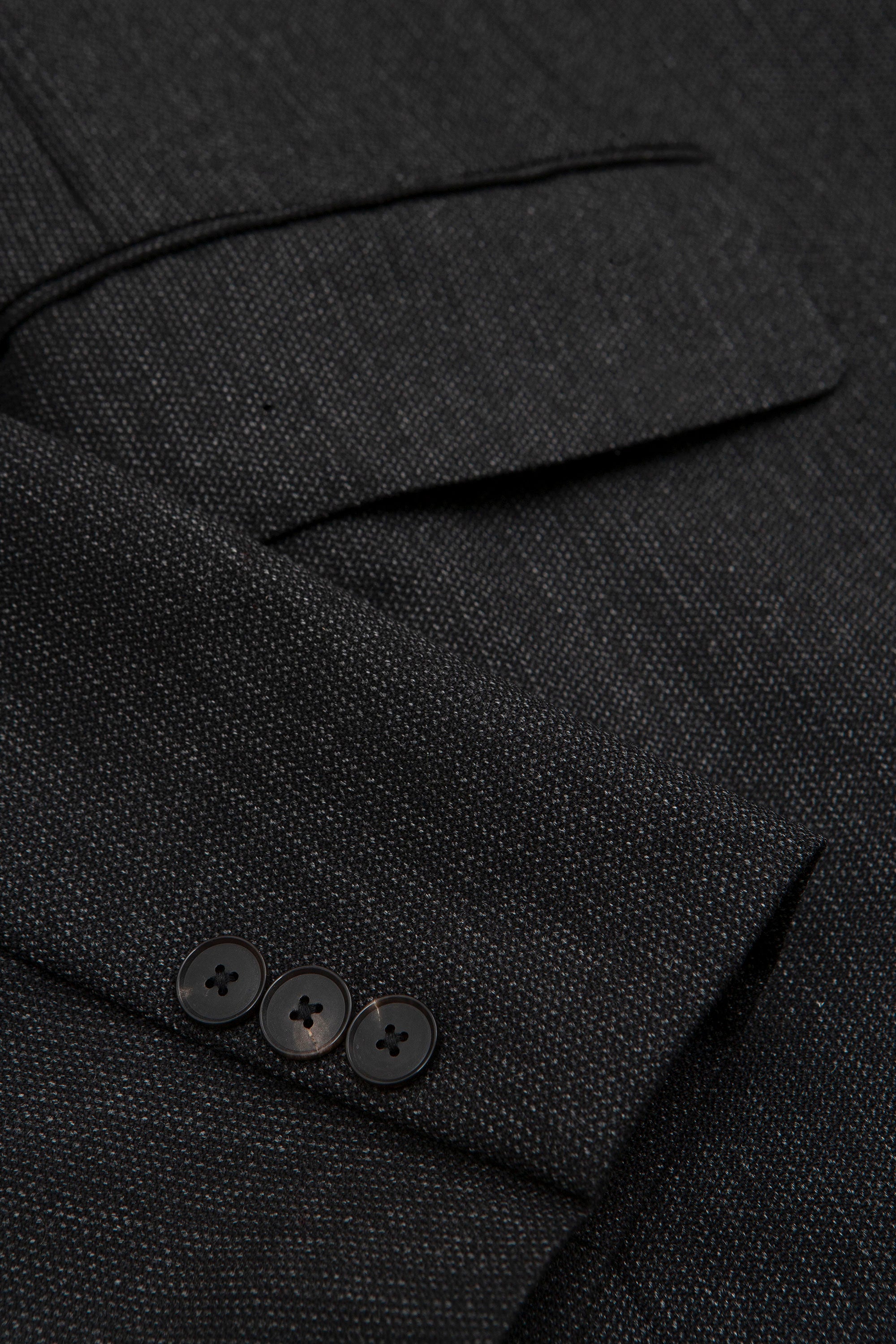 Bluefaced Wool Dobby Over Jacket Charcoal