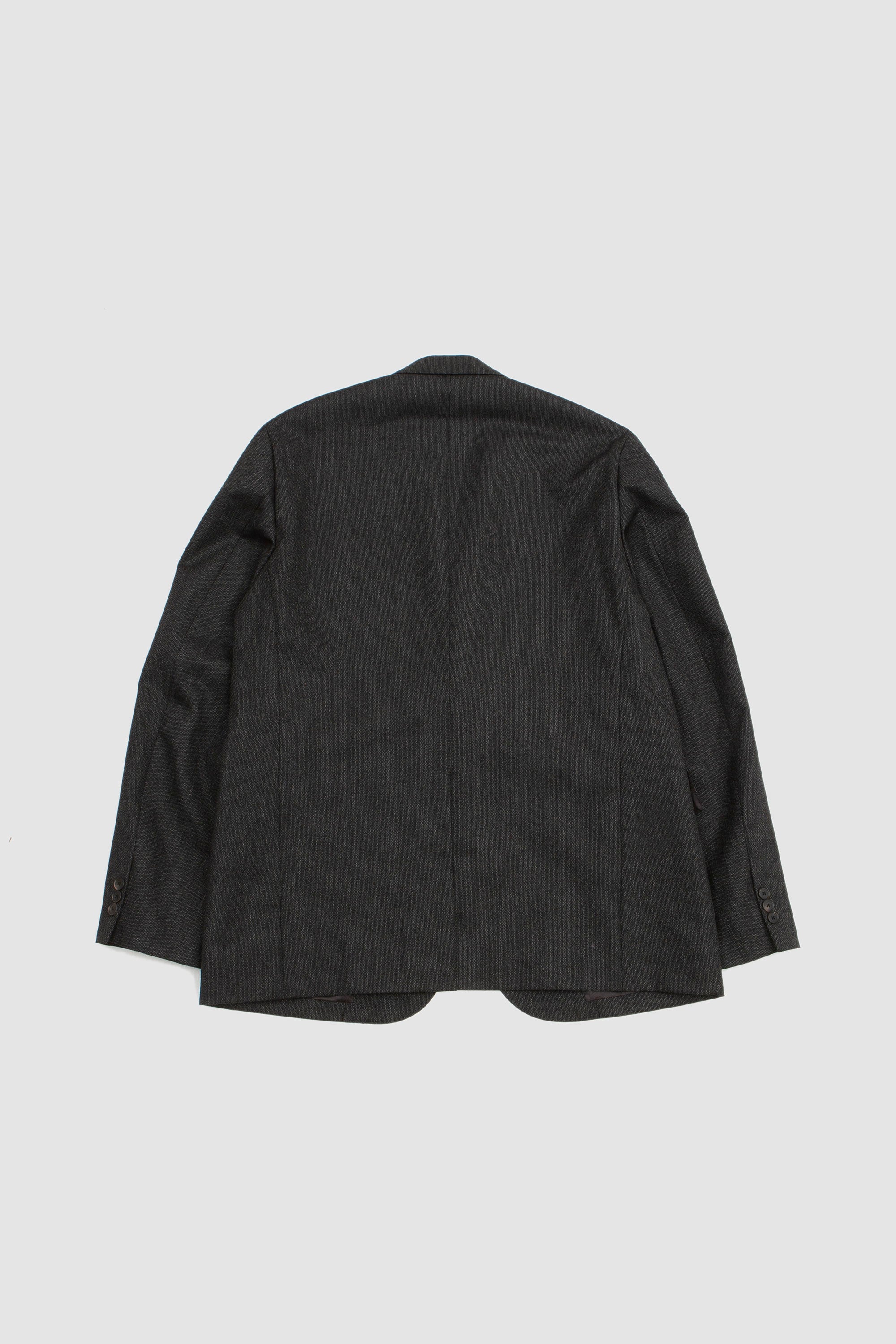 Bluefaced Wool Dobby Over Jacket Charcoal_4