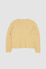 SPORTIVO STORE_Flat Cord Yarn Wide Rib Boat Neck Pull Over Dusty Yellow