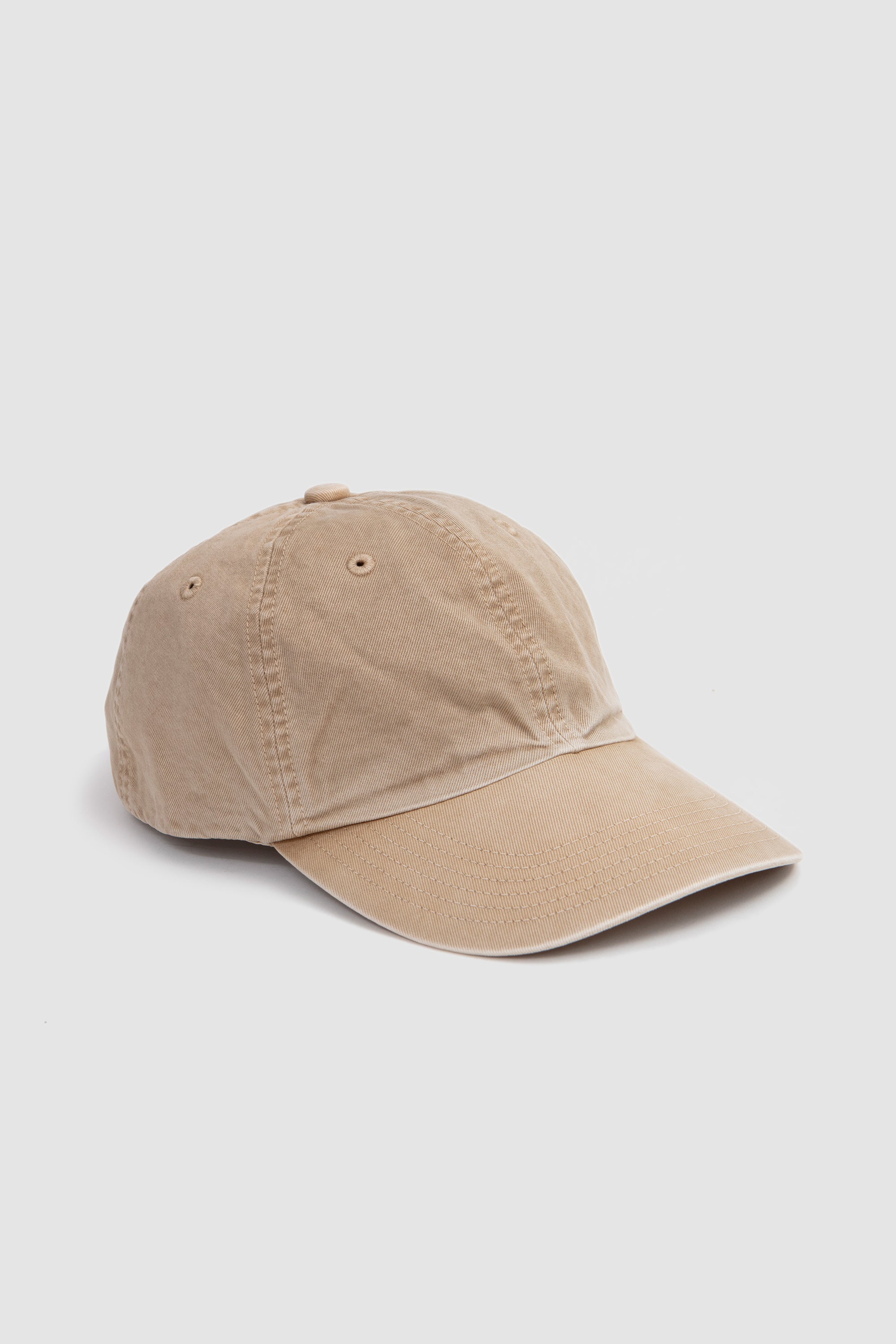 Garment-Dyed Finx Chino Cap Made By Kijima Takayuki Light Beige