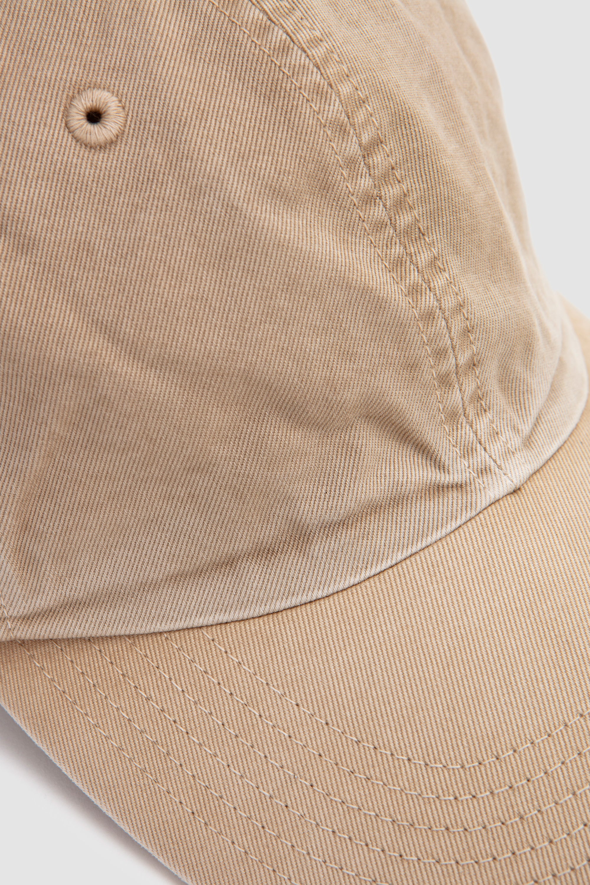 Garment-Dyed Finx Chino Cap Made By Kijima Takayuki Light Beige