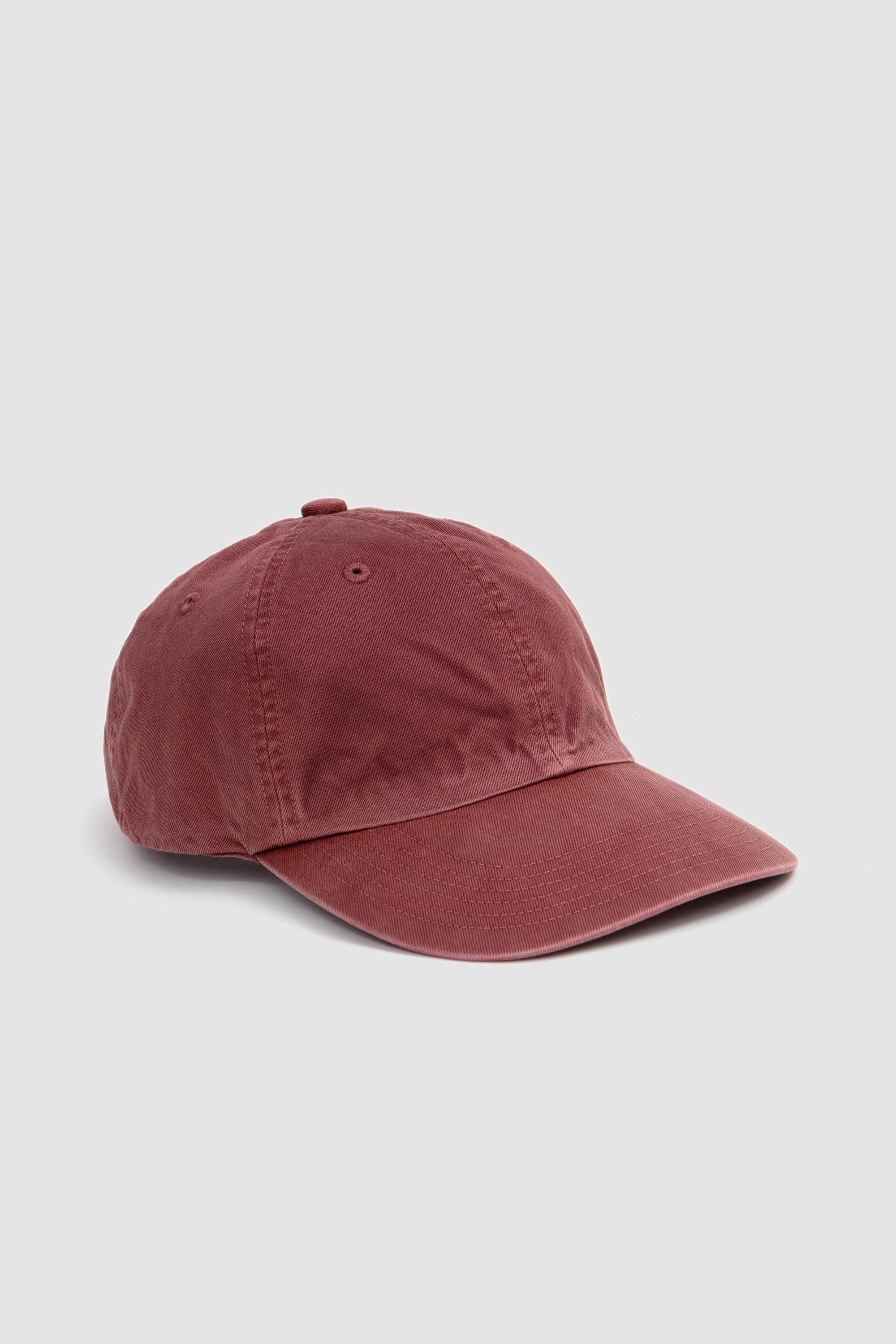 Garment-Dyed Finx Chino Cap Made By Kijima Takayuki Red Brown