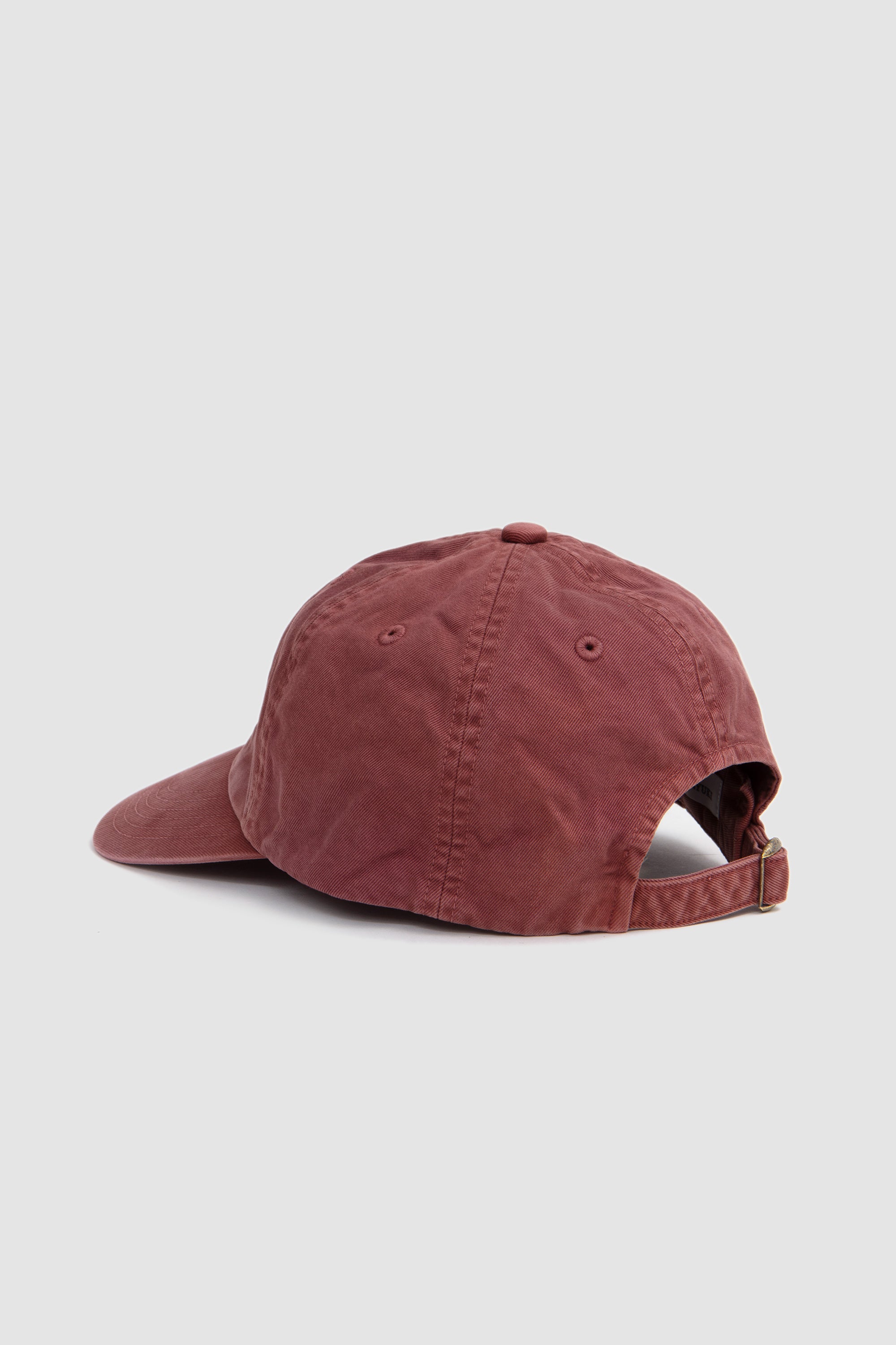 Garment-Dyed Finx Chino Cap Made By Kijima Takayuki Red Brown