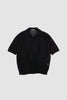 SPORTIVO STORE_Wool/Silk Knit Skipper Polo Black_2