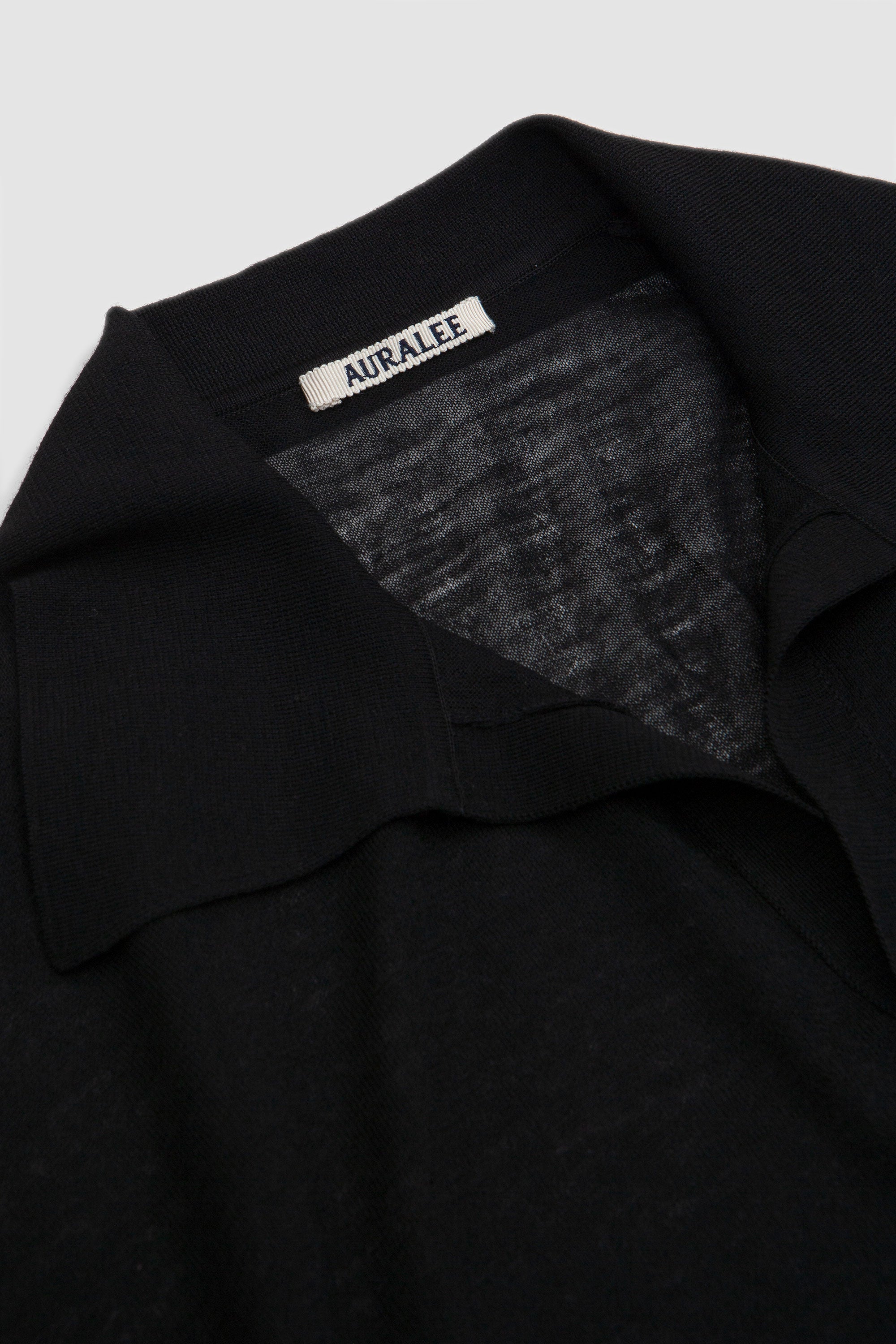 SPORTIVO [Wool/silk knit skipper polo black]