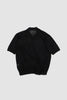 SPORTIVO STORE_Wool/Silk Knit Skipper Polo Black_5