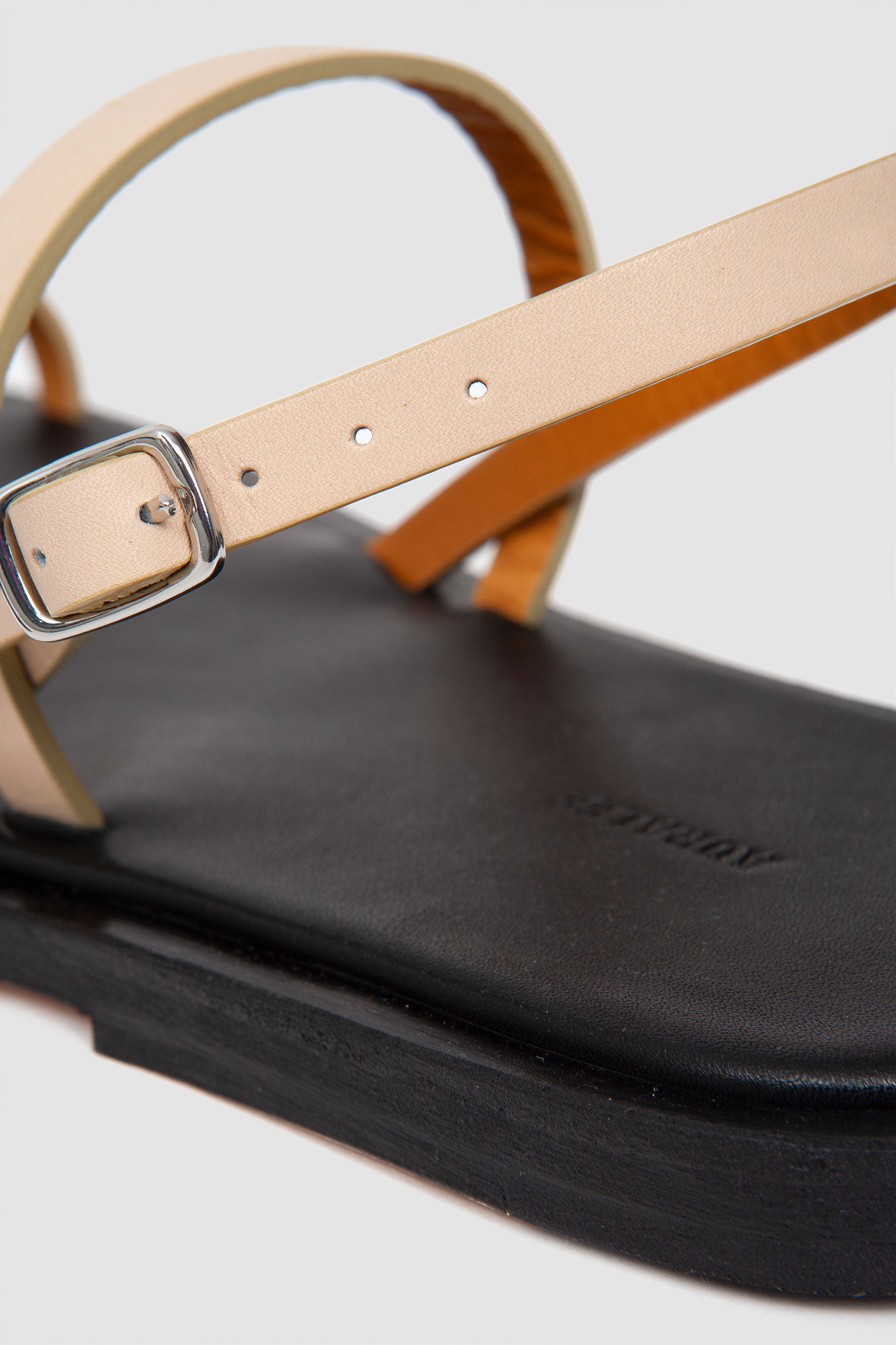 Leather Sandals Beige_4