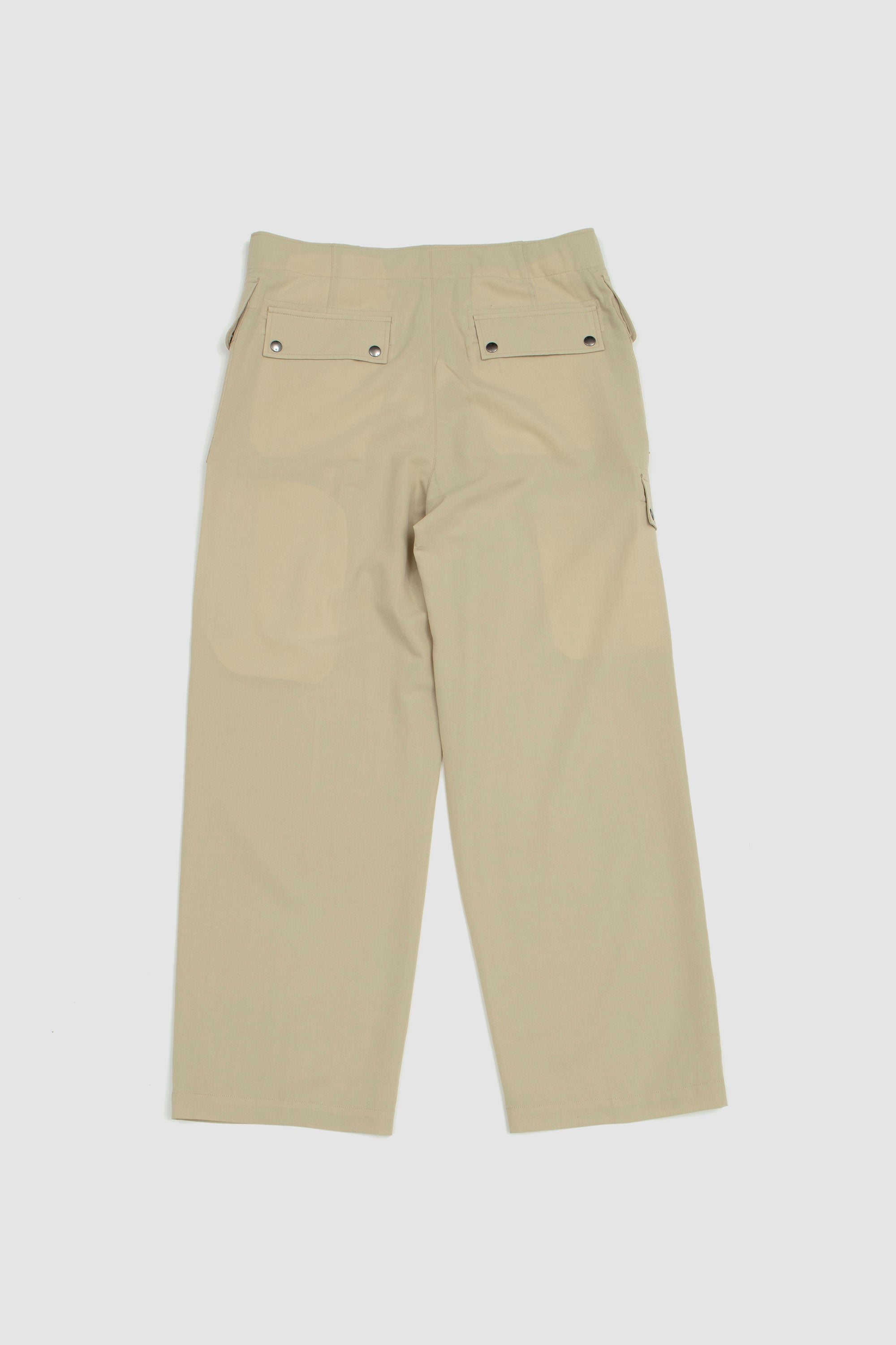 Light Cotton Wool Viyella Cargo Pants Light Khaki_4